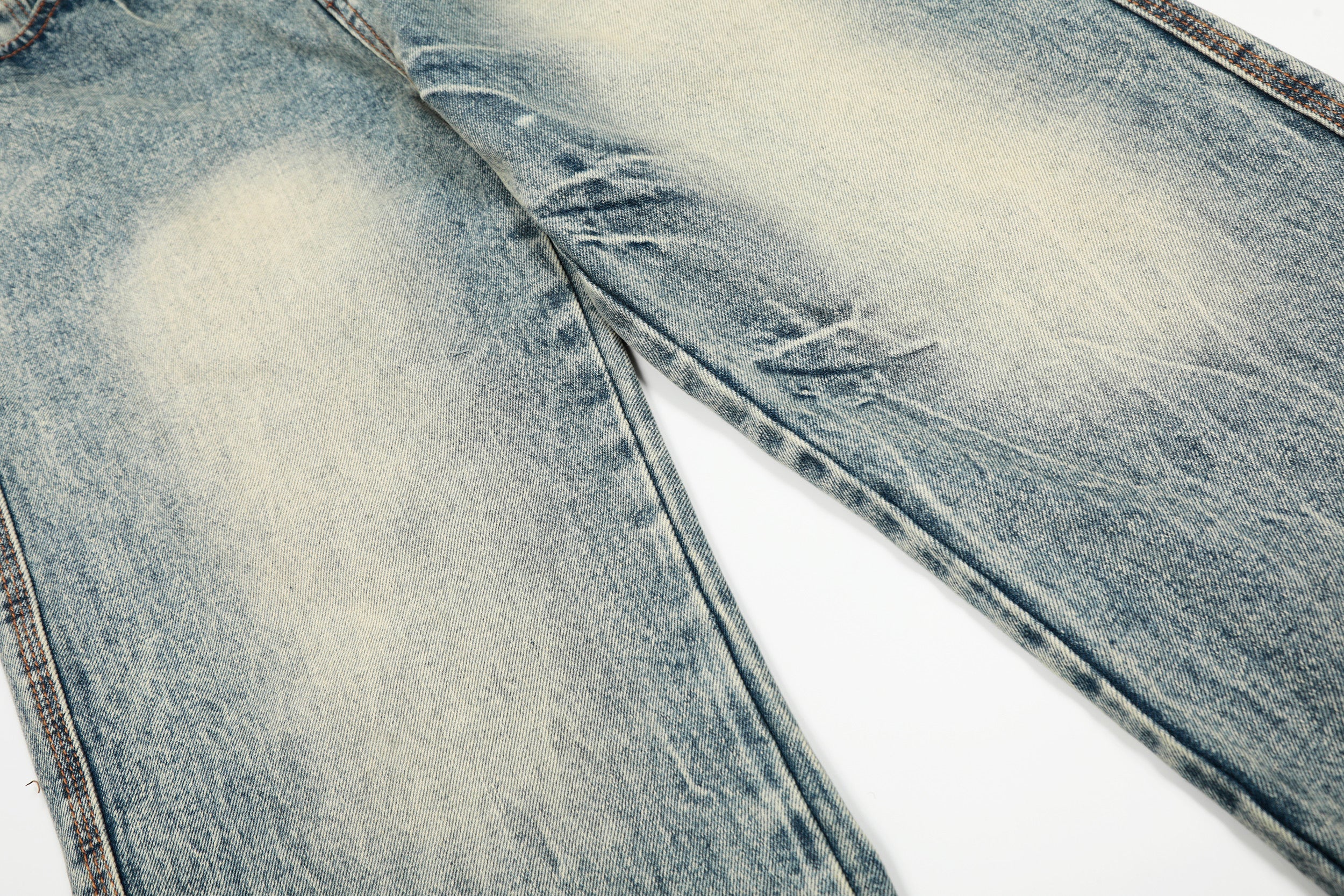 Omirad Vintage Wash Wide-Leg Jeans | Distressed Streetwear Denim