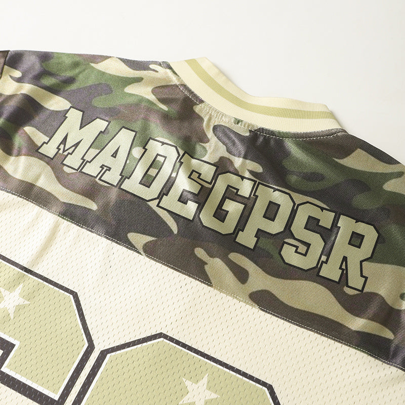 Camo 66 Performance Football Jersey | Military Star Design