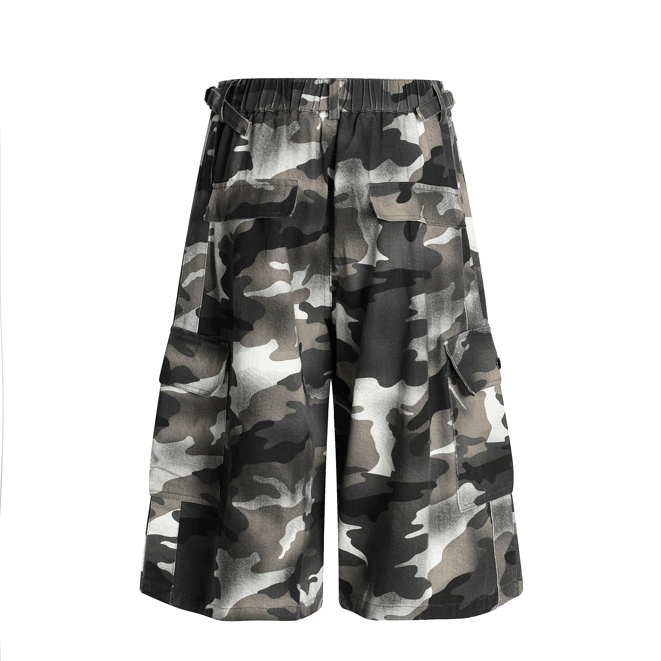 Men's Camo Cargo Shorts | Elastic Waist Utility Shorts