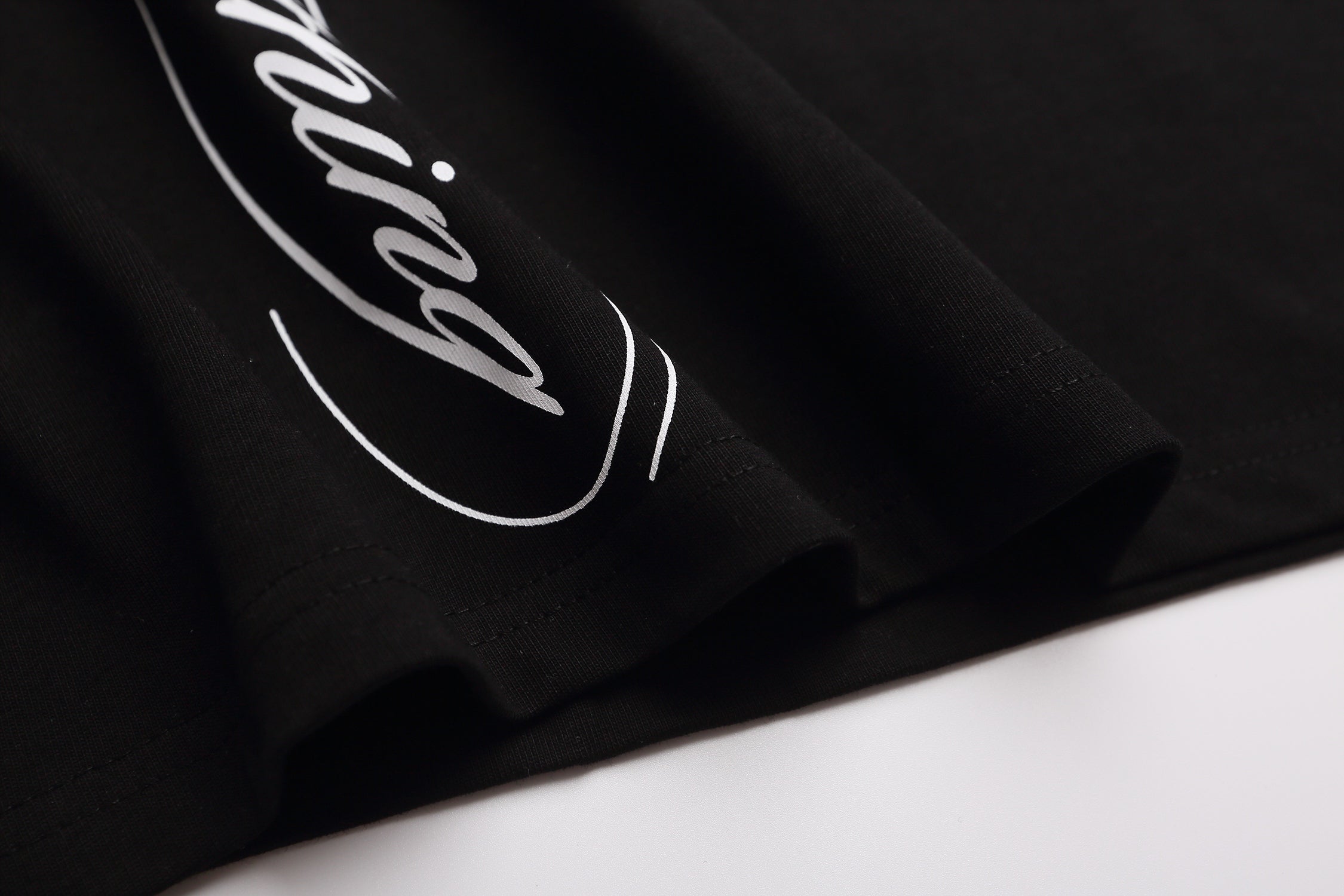 Gothic Script Star Raglan Tee | Y2K Streetwear Cotton T-Shirt