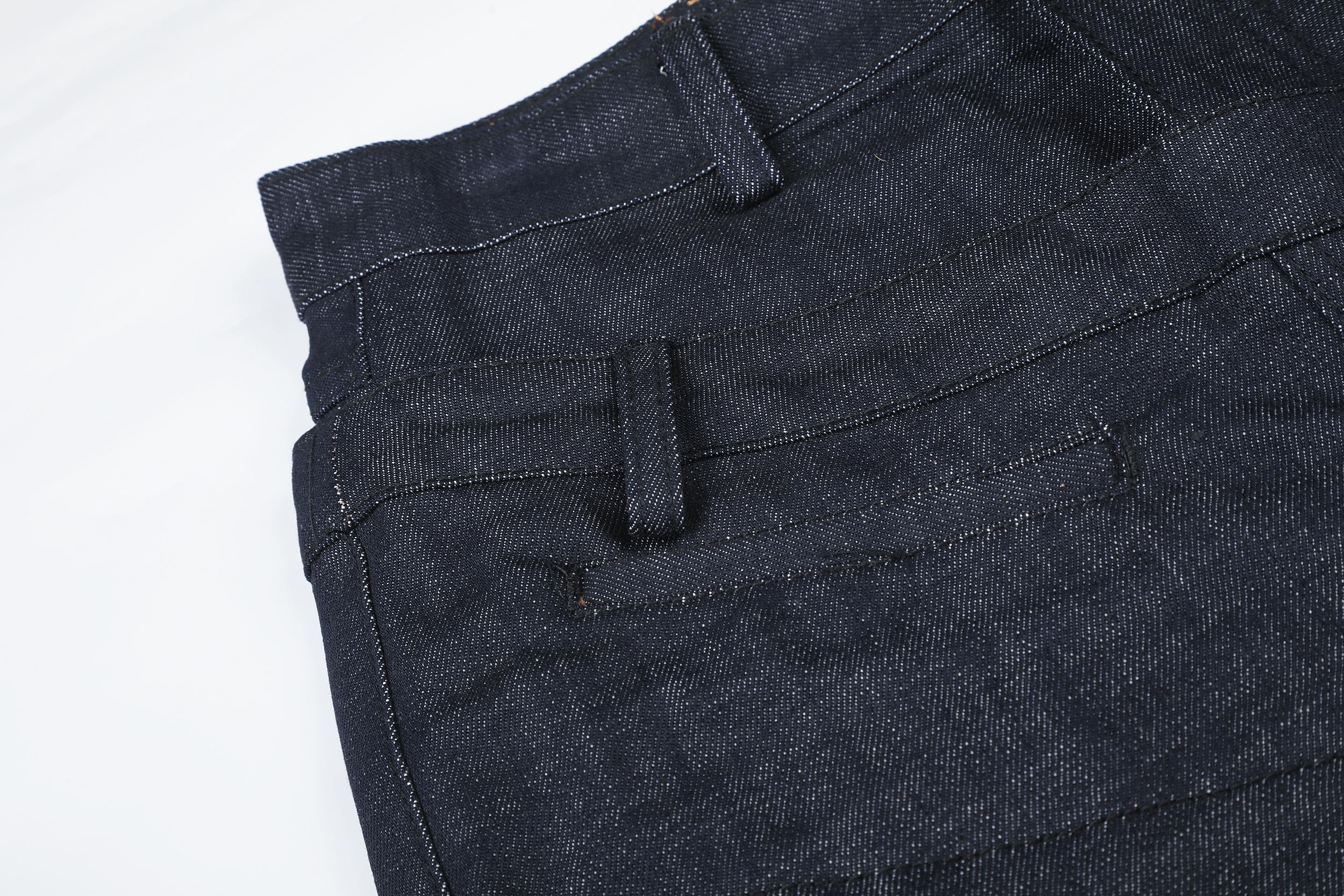 Omirad Layered Waist Wide-Leg Jeans | Raw Denim Streetwear