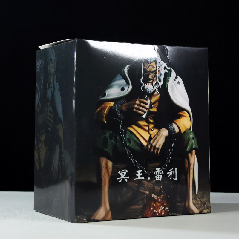 Gol D. Roger Action Figurine – 15cm with Glowing Fire and Campfire, Limited Edition – One Piece Collectible