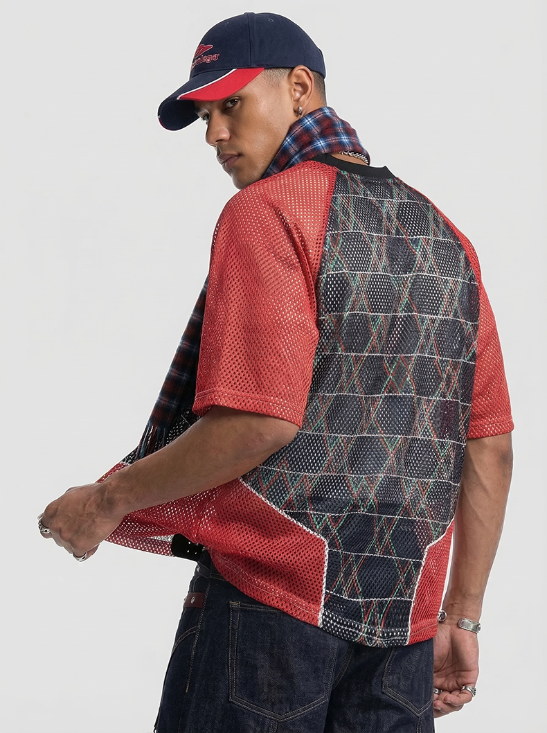 Omirad Varsity 24 Mesh Jersey T-Shirt | Color Block Streetwear