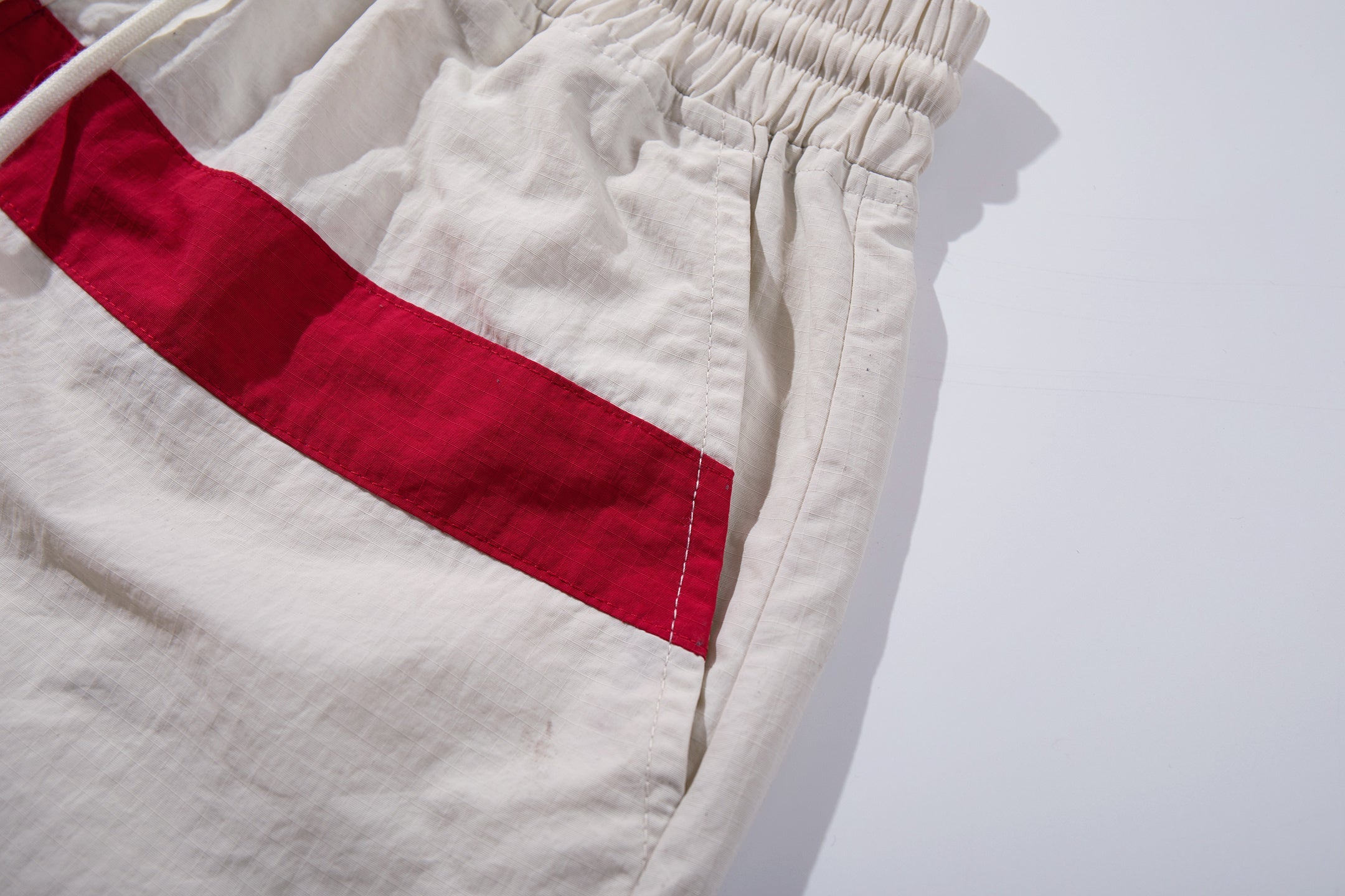Cross Graphic Wide-Leg Track Pants | Streetwear Nylon