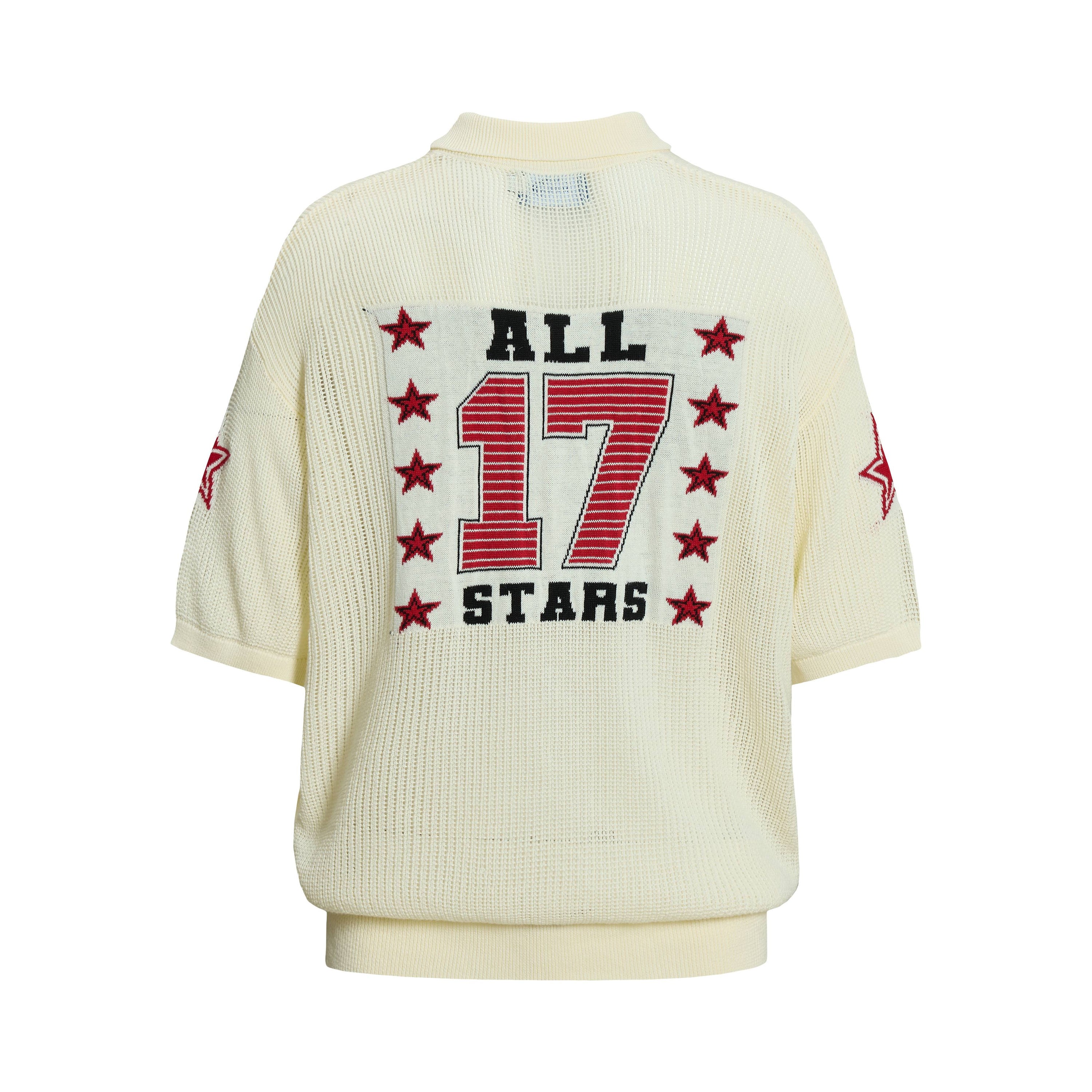 Omirad Varsity Knit Polo | Collegiate Streetwear Shirt