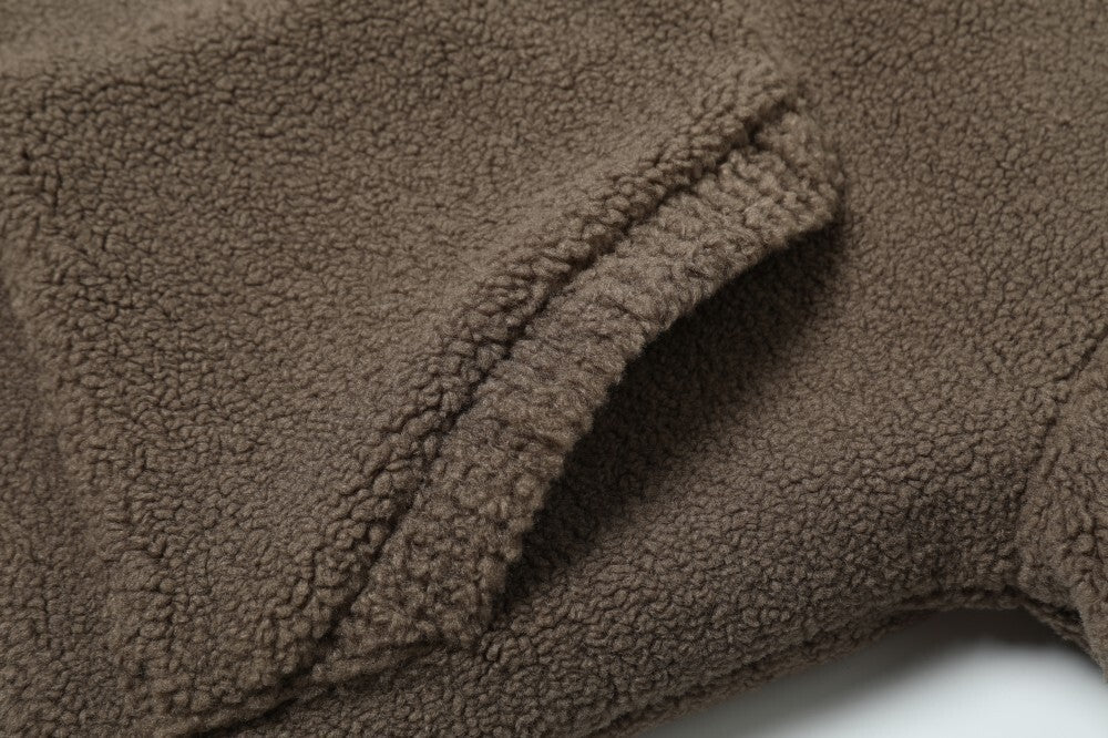 Omirad Teddy Fleece Hooded Jacket | Plush Zip-Up Hoodie