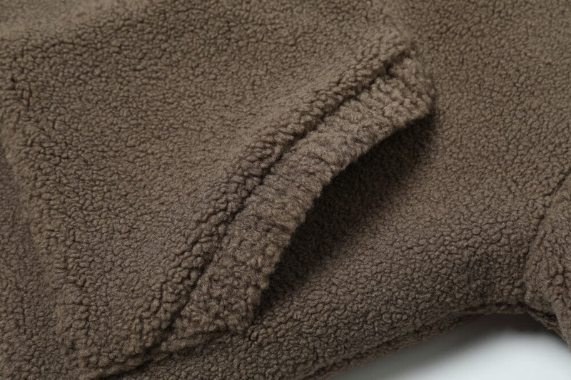 Omirad Teddy Fleece Hooded Jacket | Plush Zip-Up Hoodie