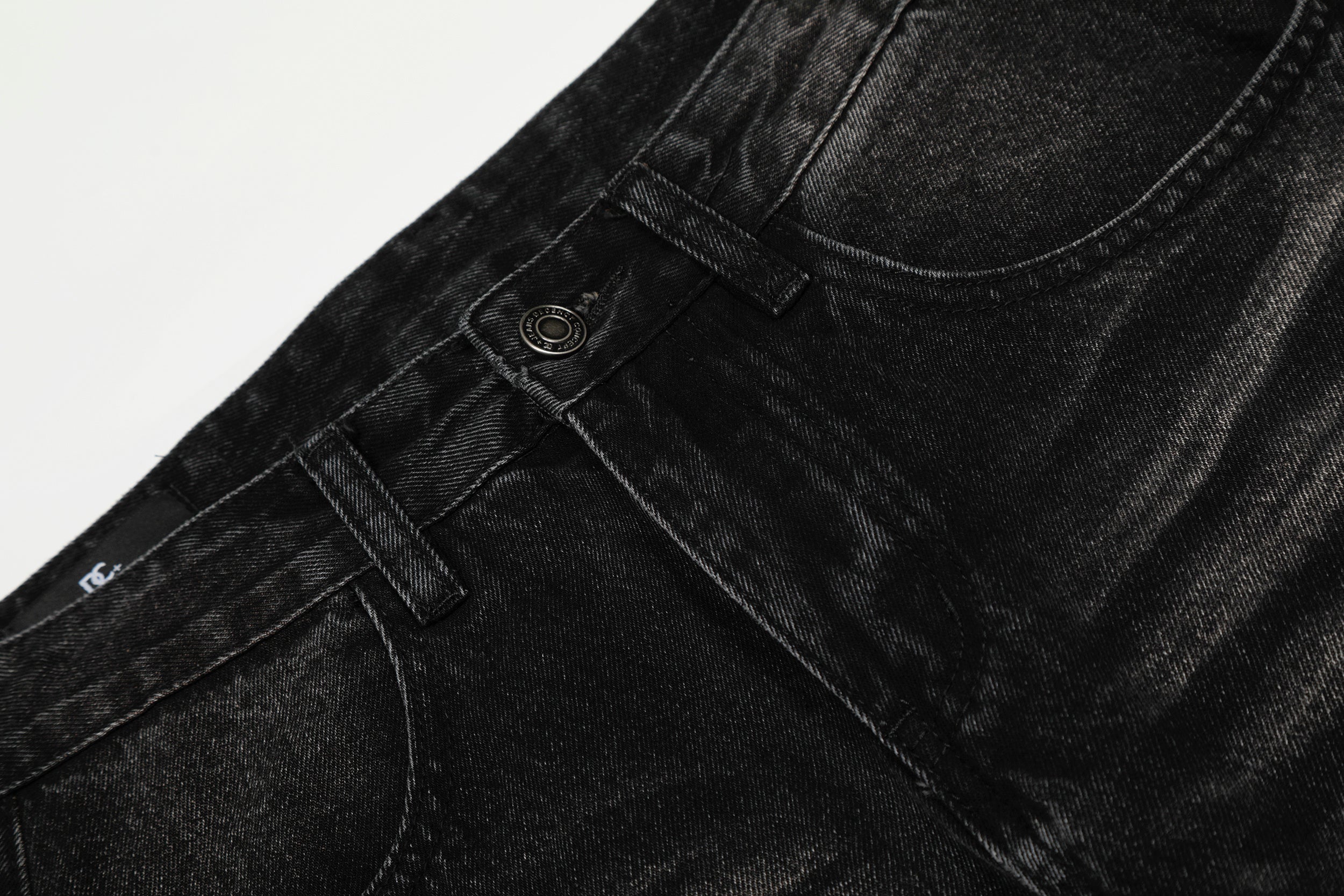 Omirad Vintage Whisker Wash Balloon Wide-Leg Jeans