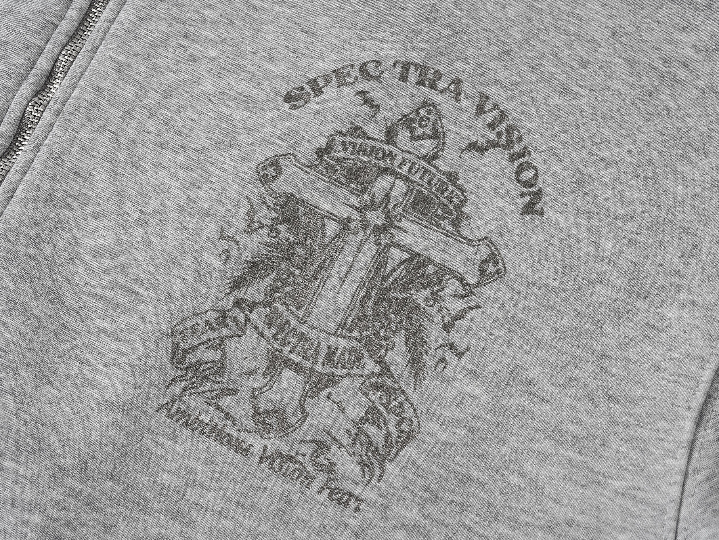Devil-Horn Gothic Crest Zip Hoodie | Streetwear Statement