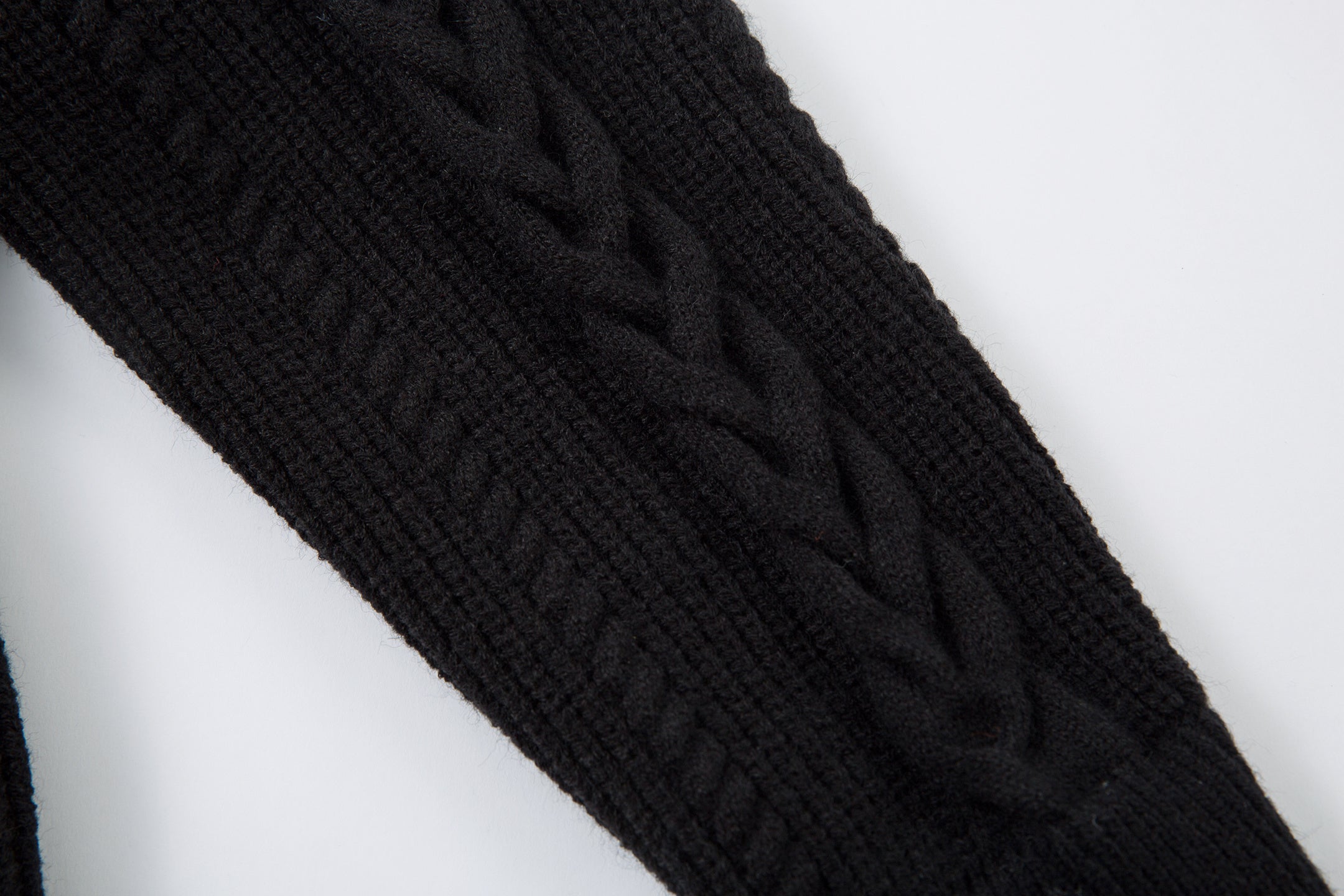 Omirad Vintage Cable Knit Polo Sweater | Contrast Collar