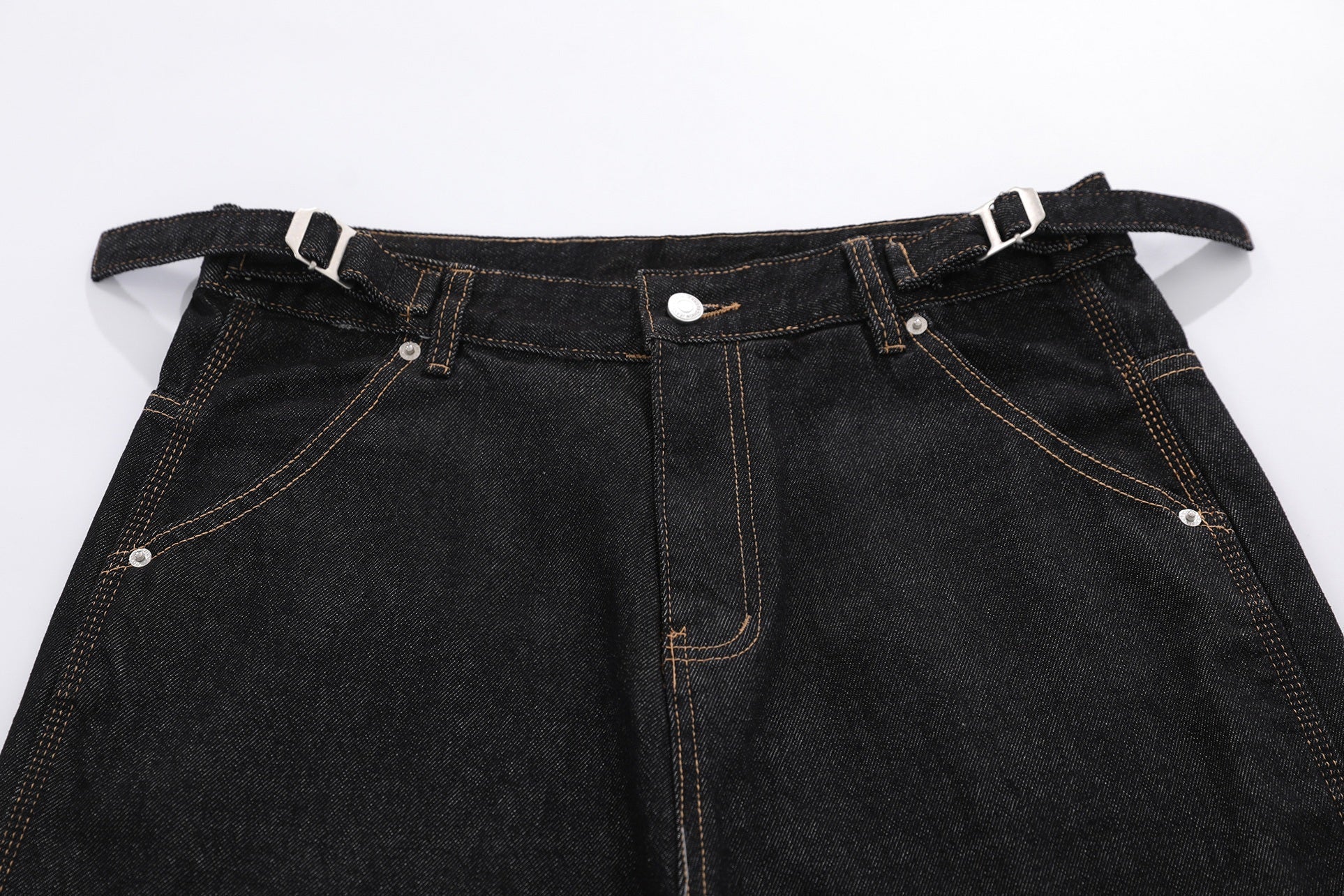 Omirad Raw Edge Denim Cargo Shorts | Wide-Leg Streetwear