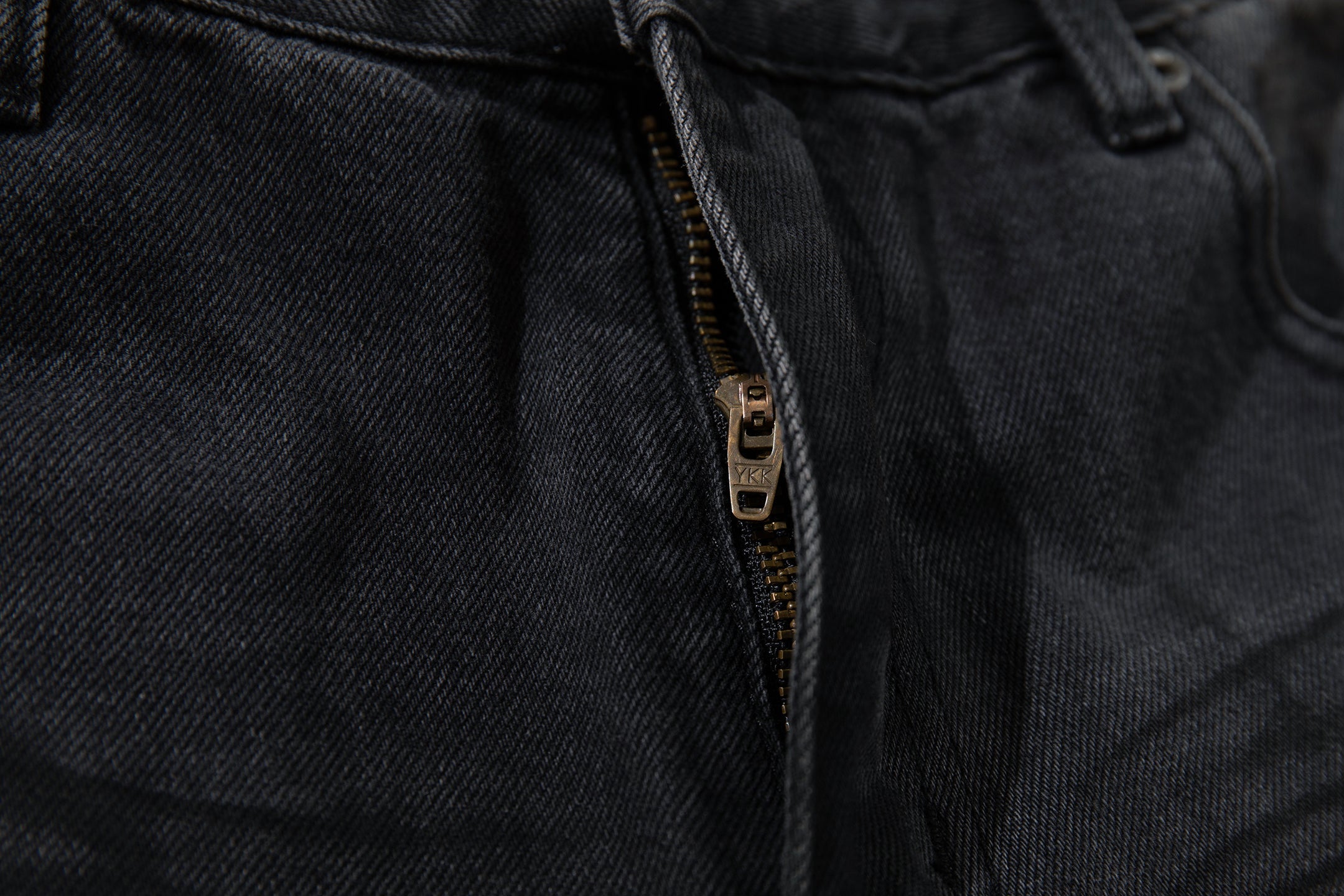 Omirad Distressed Fade Wide-Leg Jeans | Shadow Wash Denim