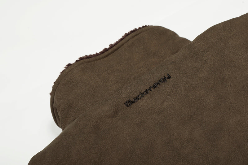 Omirad Suede-Effect Bomber Jacket | Faux Fur Collar