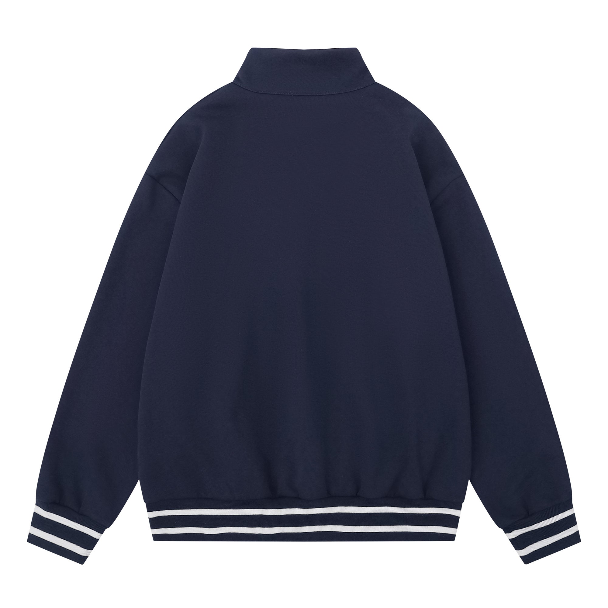 Varsity Half-Zip Mockneck Sweatshirt | Collegiate Streetwear
