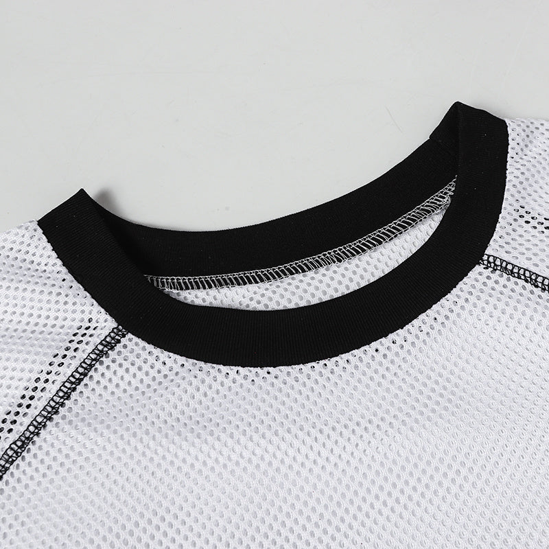 Omirad Mesh Varsity Jersey | Breathable Athletic Street Top