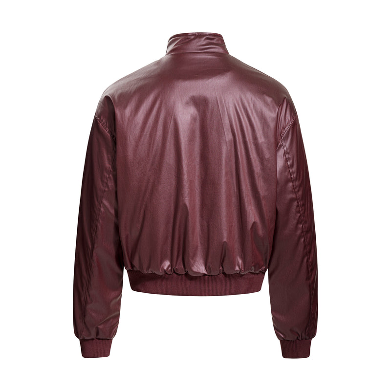 Omirad Dual-Zip PU Bomber Jacket | Moto Street Style