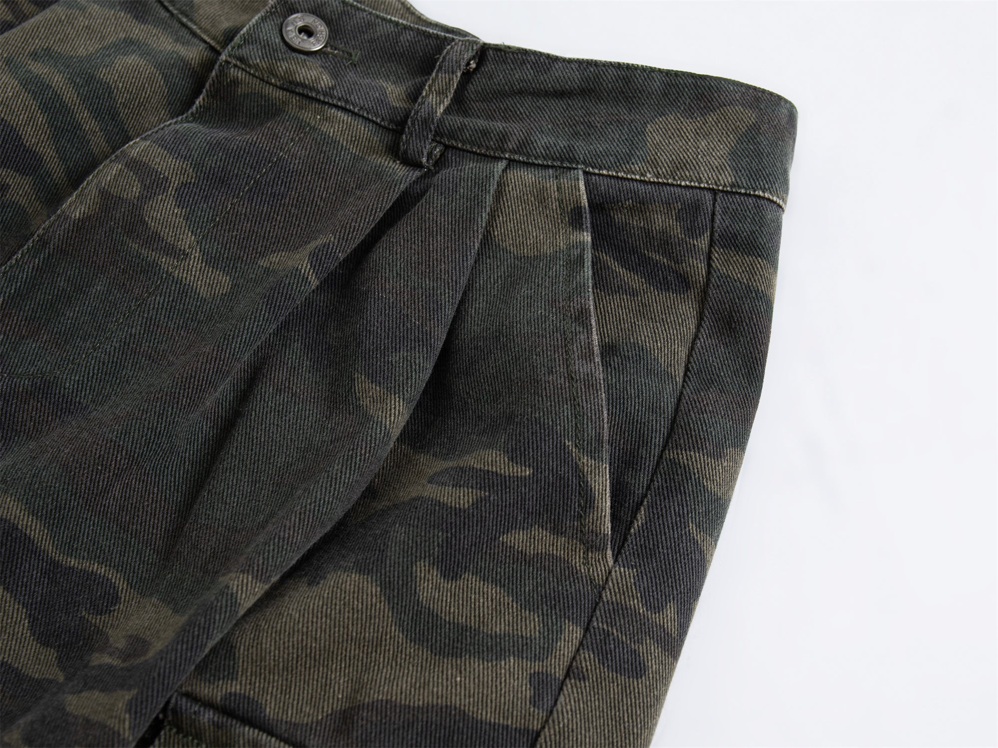 Snakeskin Camo Cargo Pants | Wide-Leg Streetwear