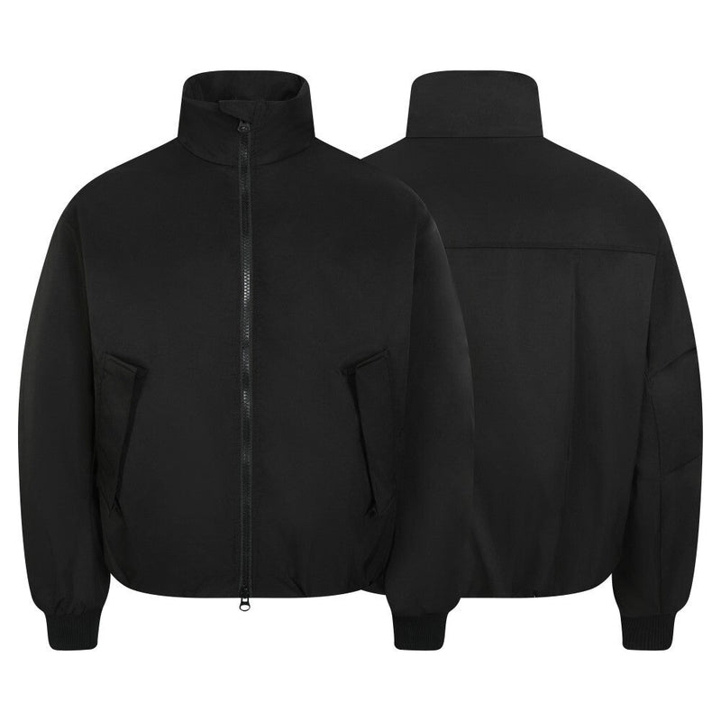 High-Neck Minimal Bomber Jacket | Clean Streetwear Essential