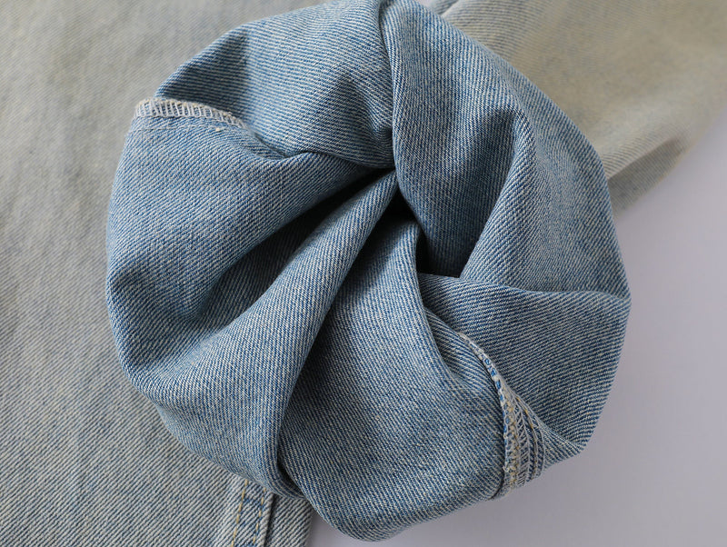 Omirad Light Fade Whisker Wide-Leg Denim Pants