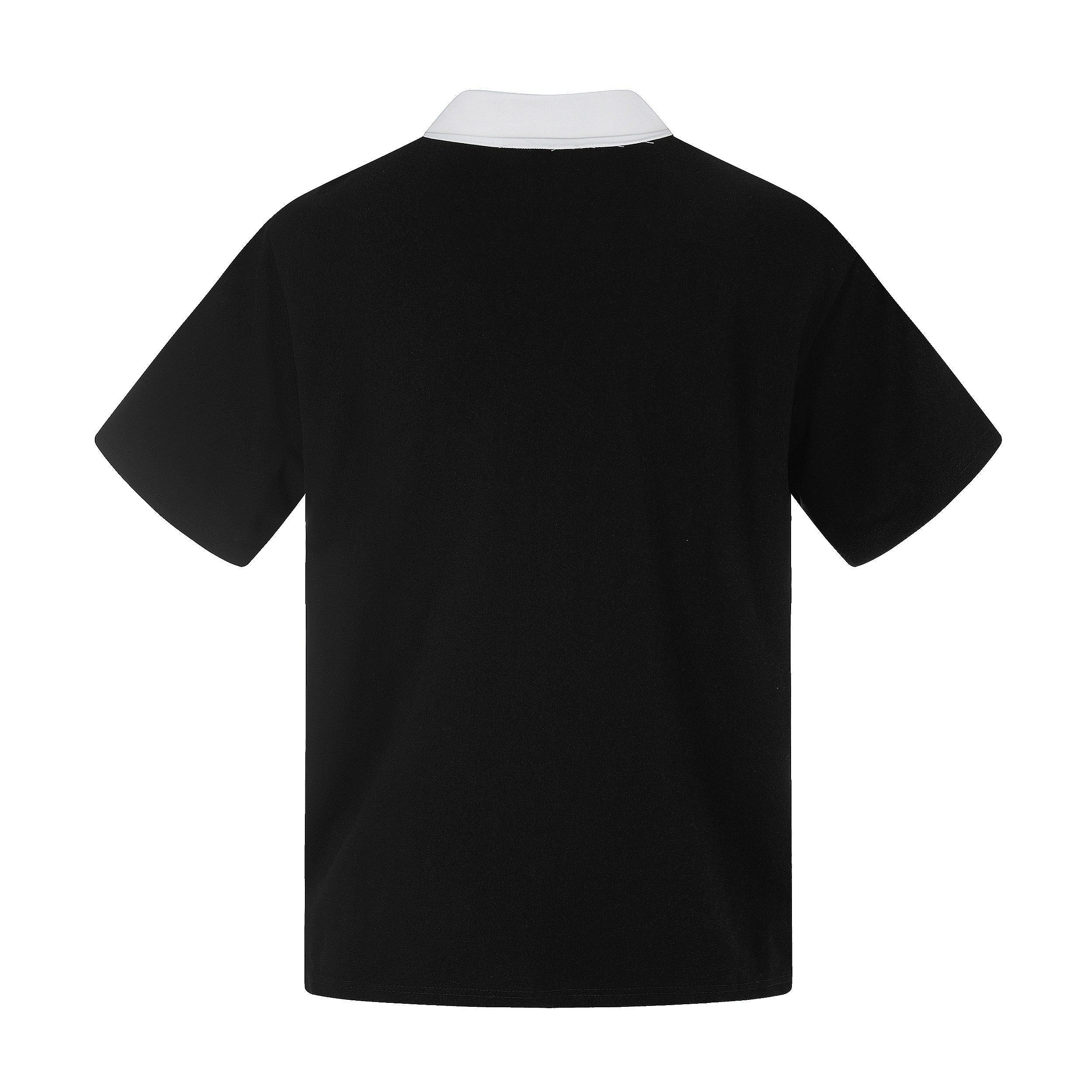 Men's Classic Stripe Crest Embroidered Polo Shirt | Omirad