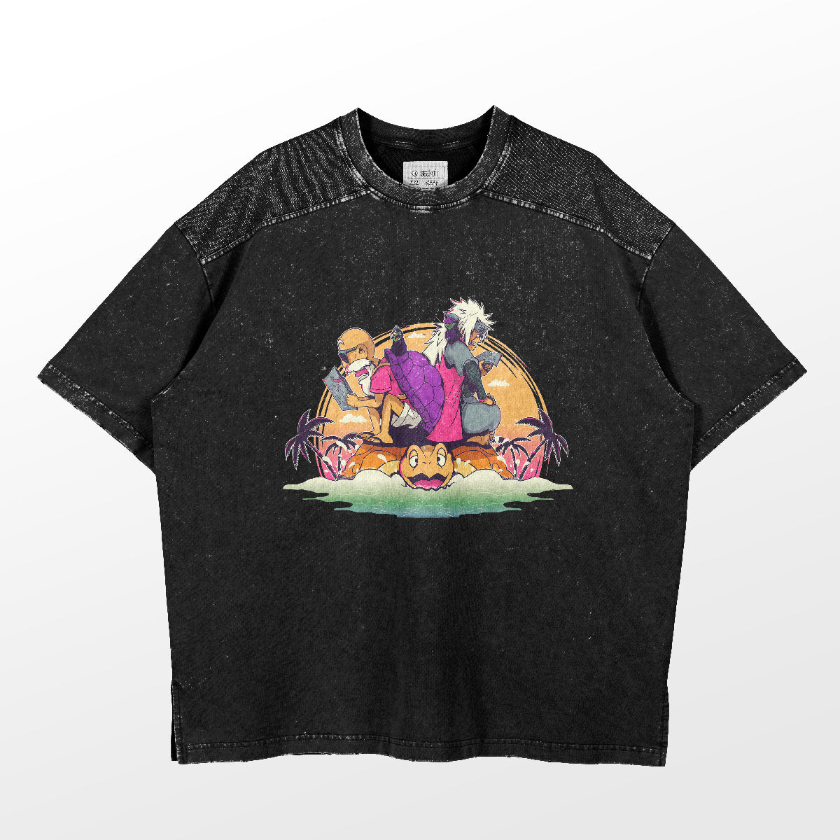 Jiraiya and Master Roshi T-Shirt | Premium Anime Crossover Apparel