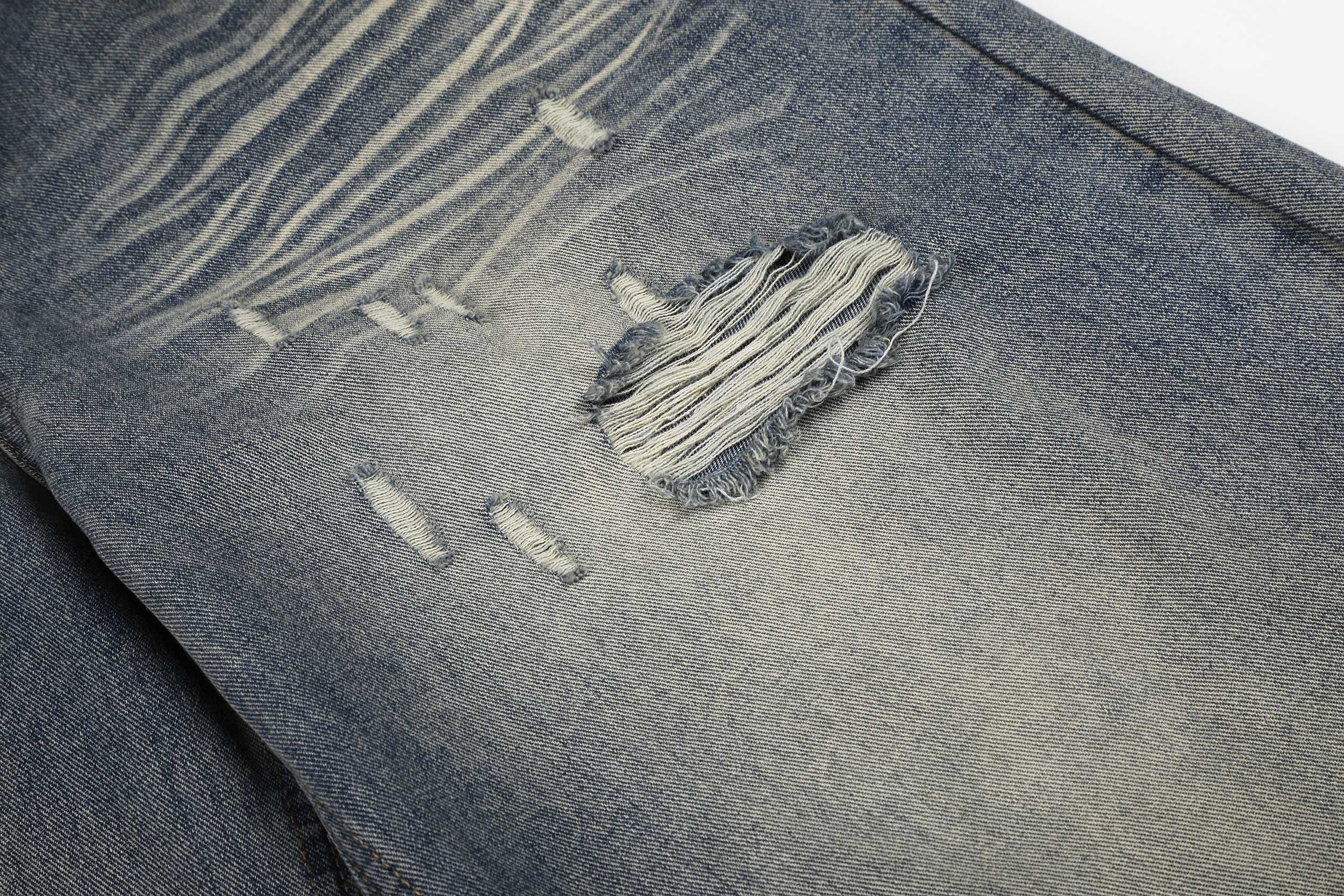 Omirad Distressed Wide-Leg Jeans | Y2K Vintage Washed Denim
