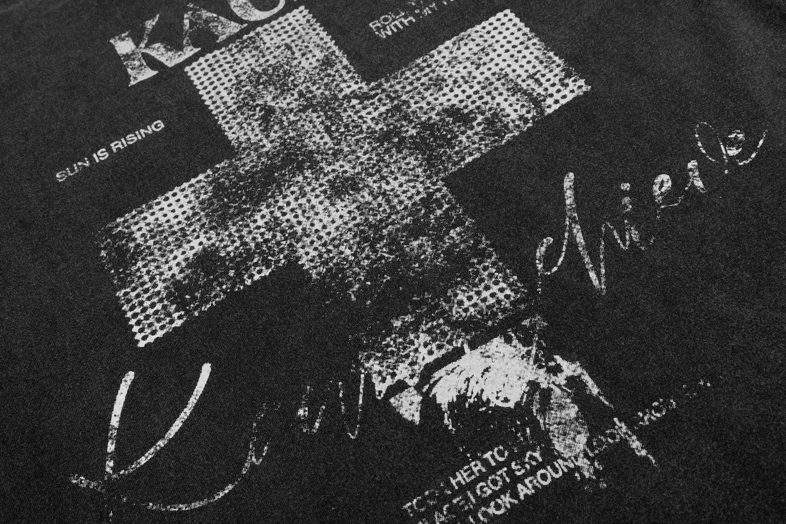KAUR Washed Cross Graphic Tee | Vintage Streetwear T-Shirt