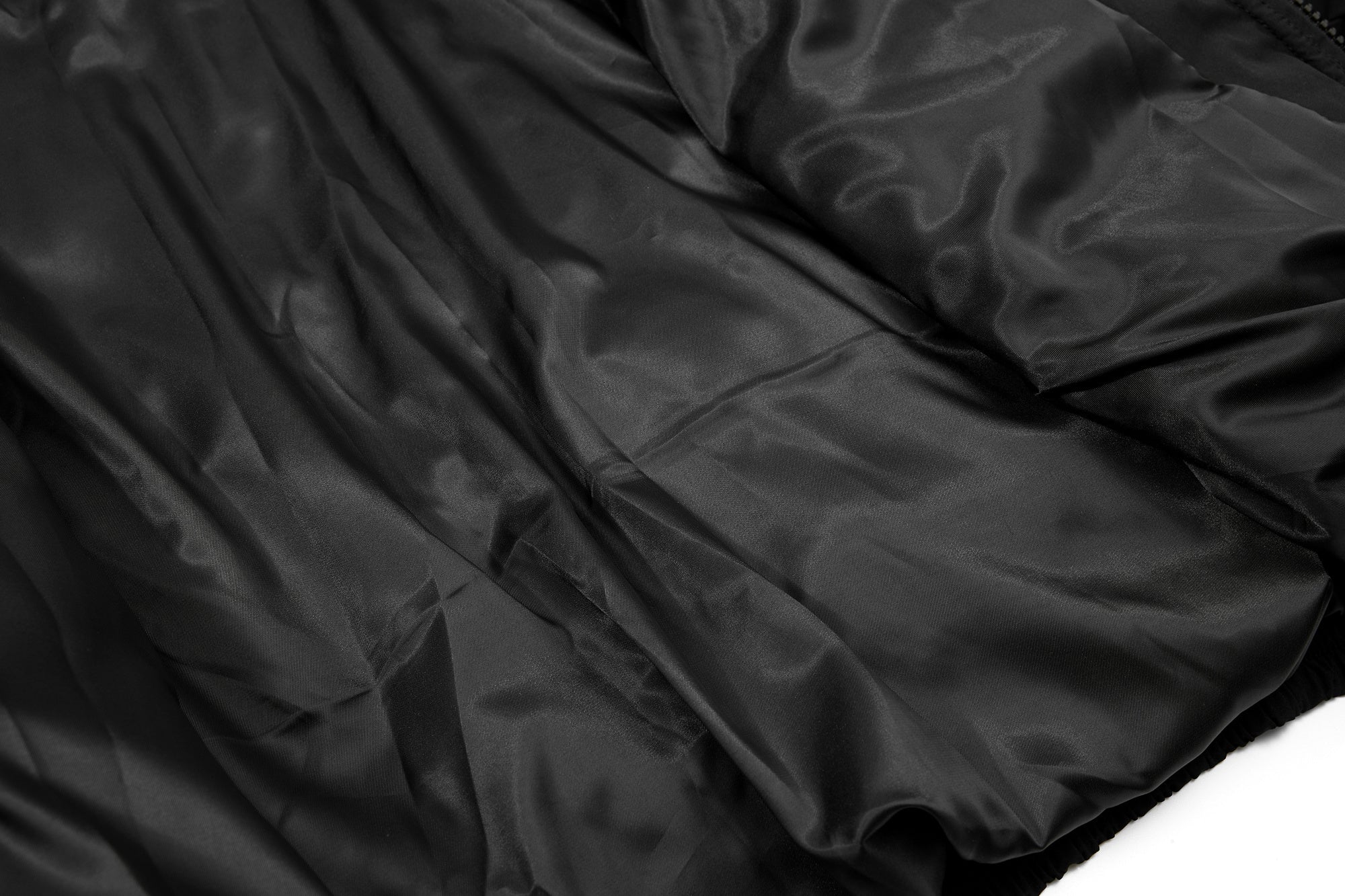 Omirad Fur-Trim Puffer Jacket | Black Hooded Bomber