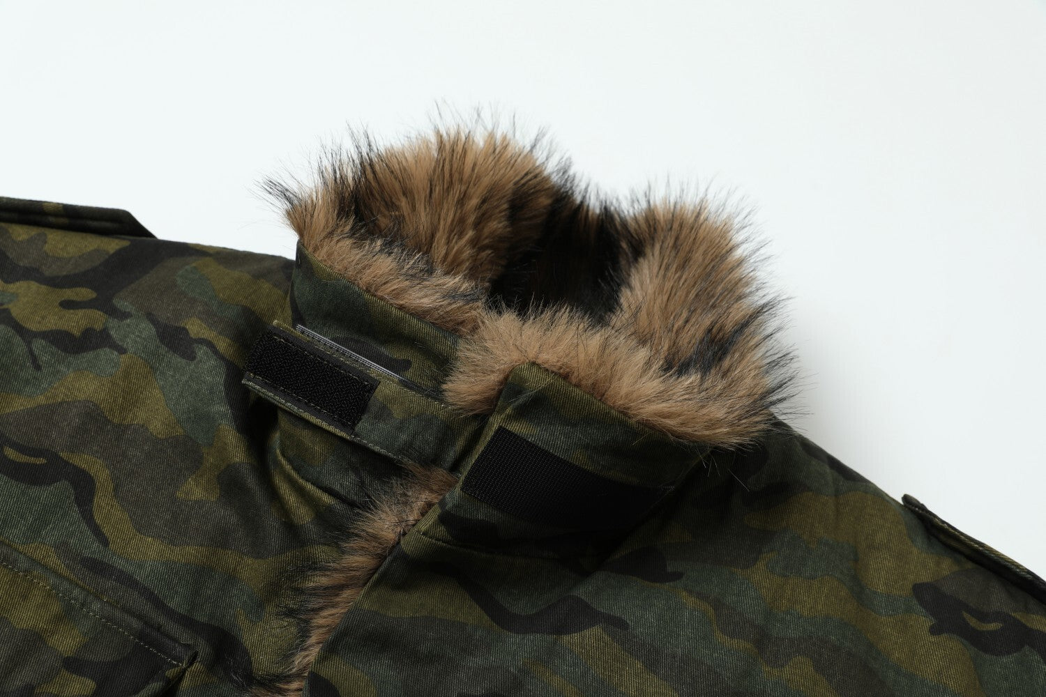 Omirad Camo Fur-Lined Jacket | Military Streetwear