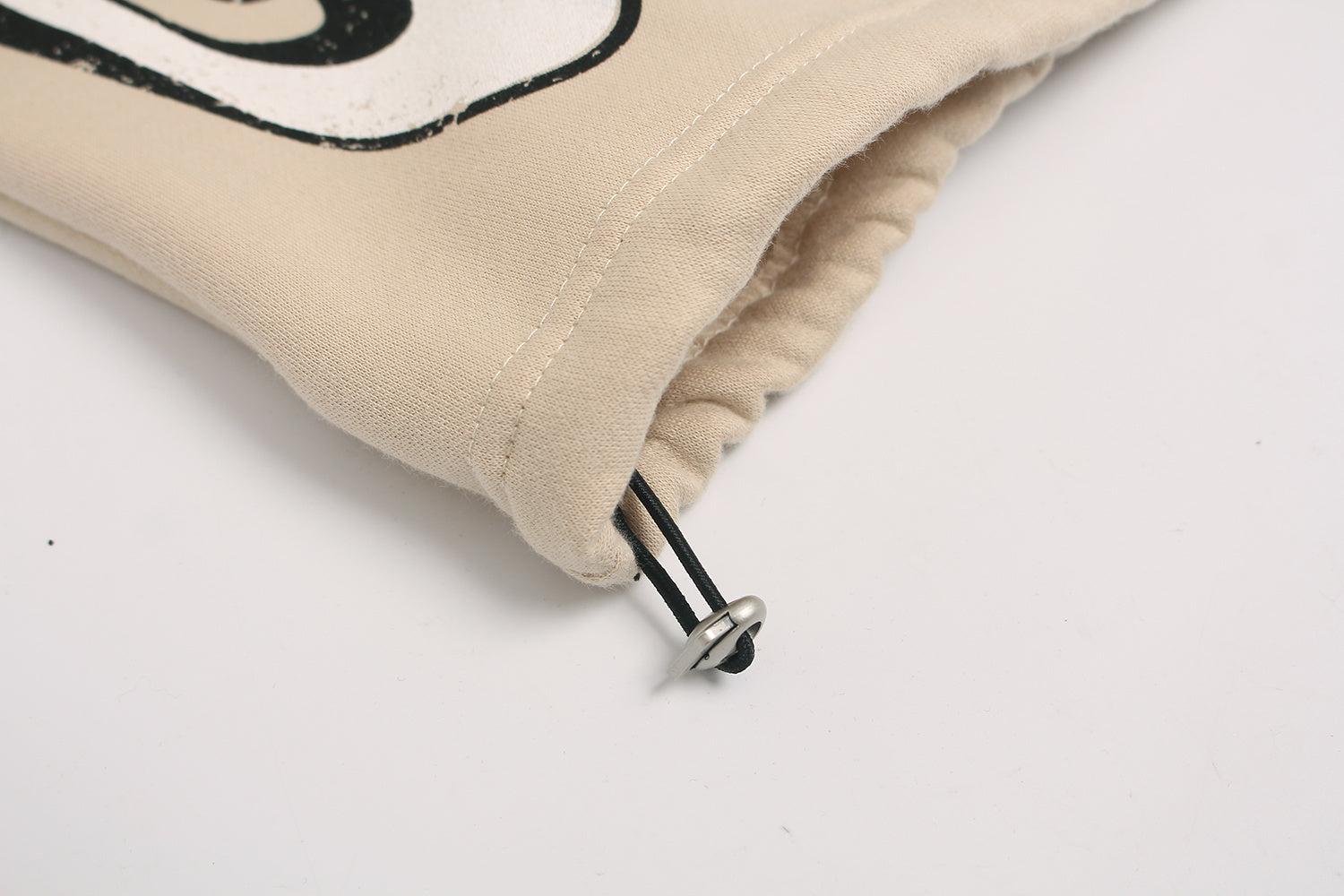 Fleece-Lined Letter Graphic Wide-Leg Sweatpants | SEAKOFF