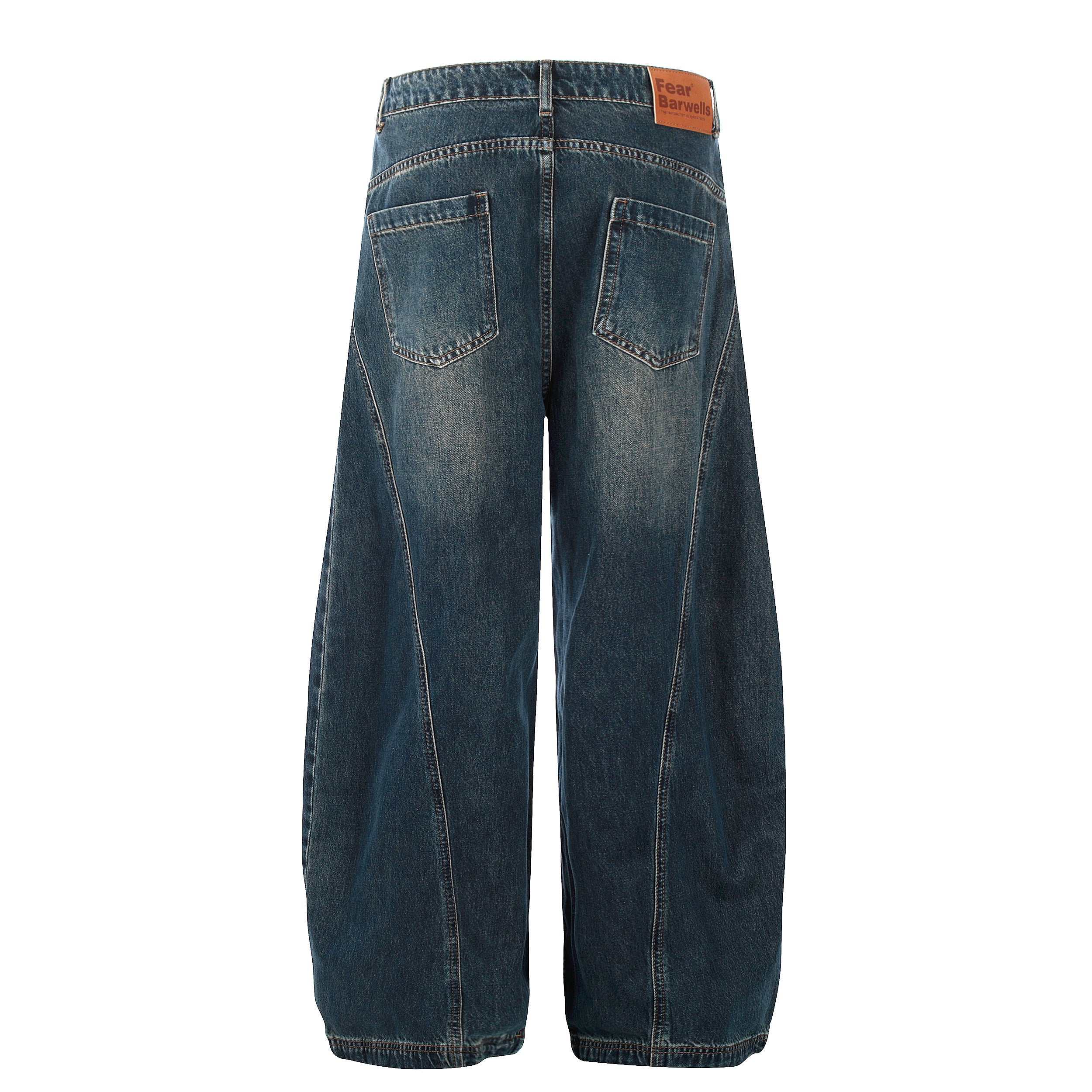 Omirad Vintage Wash Balloon Denim Jeans | Wide Leg Streetwear