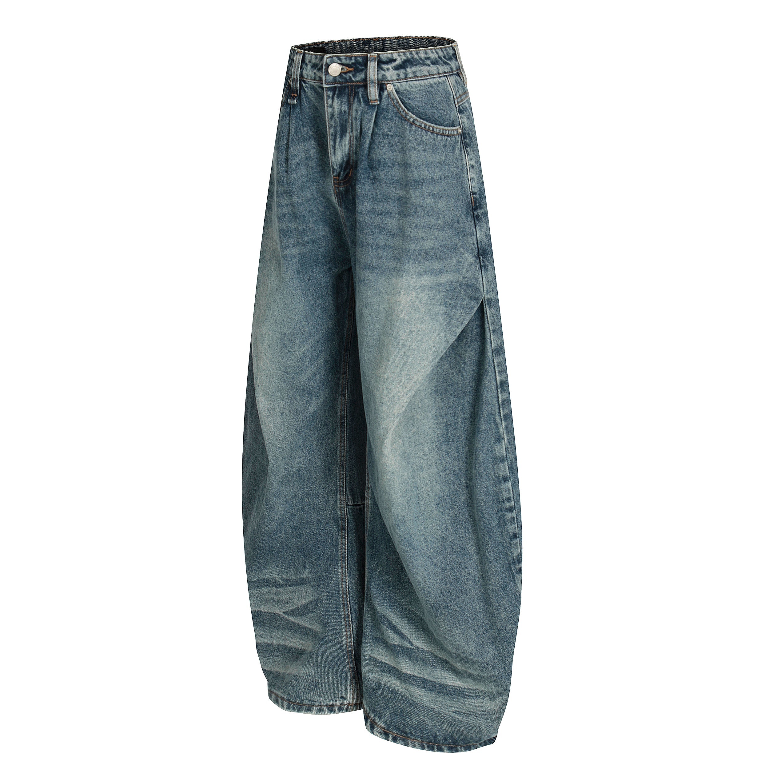 Omirad 3D Panel Balloon Fit Vintage Jeans | Wide Leg Denim