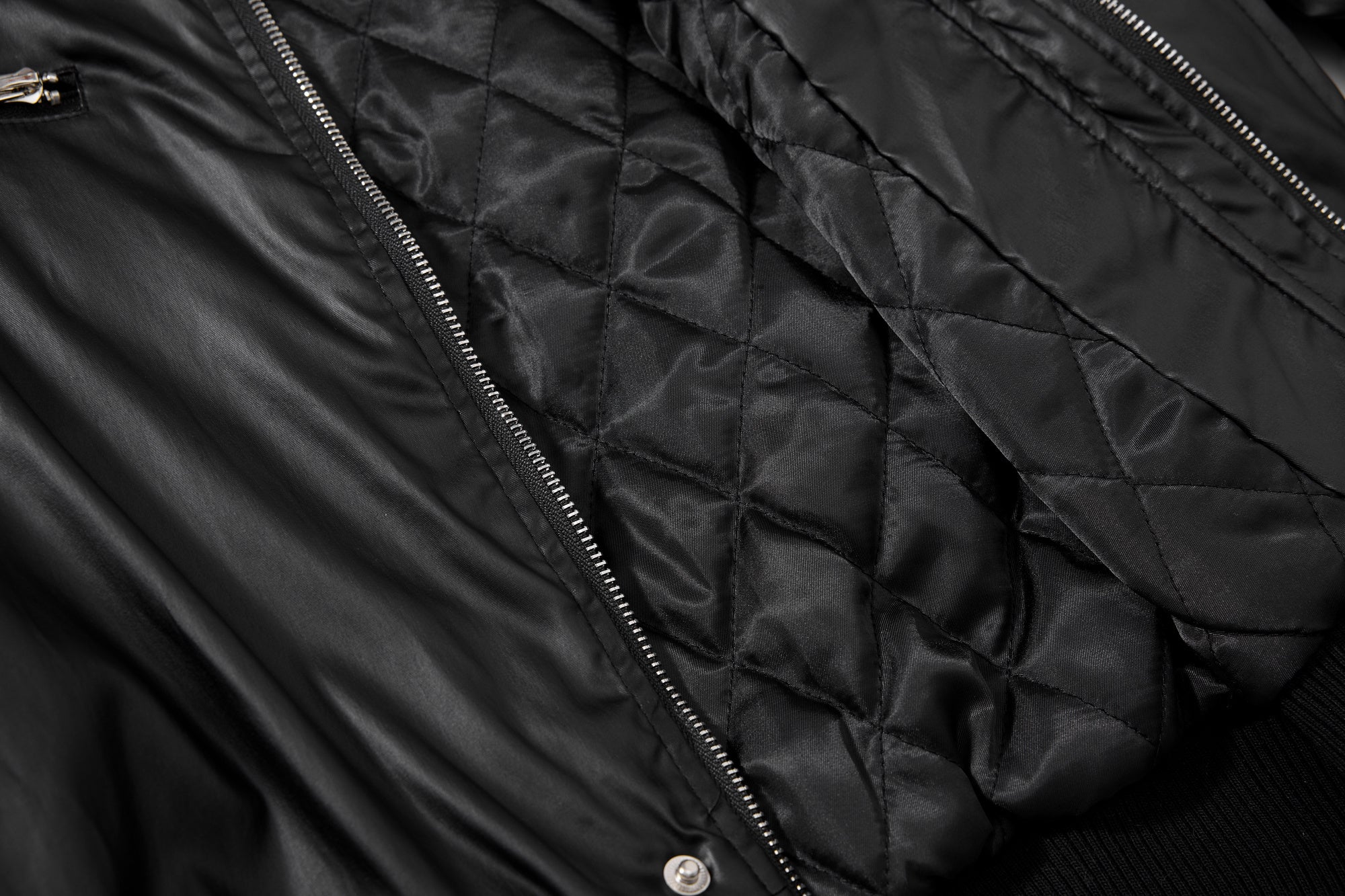 Omirad Dual-Zip PU Bomber Jacket | Moto Street Style
