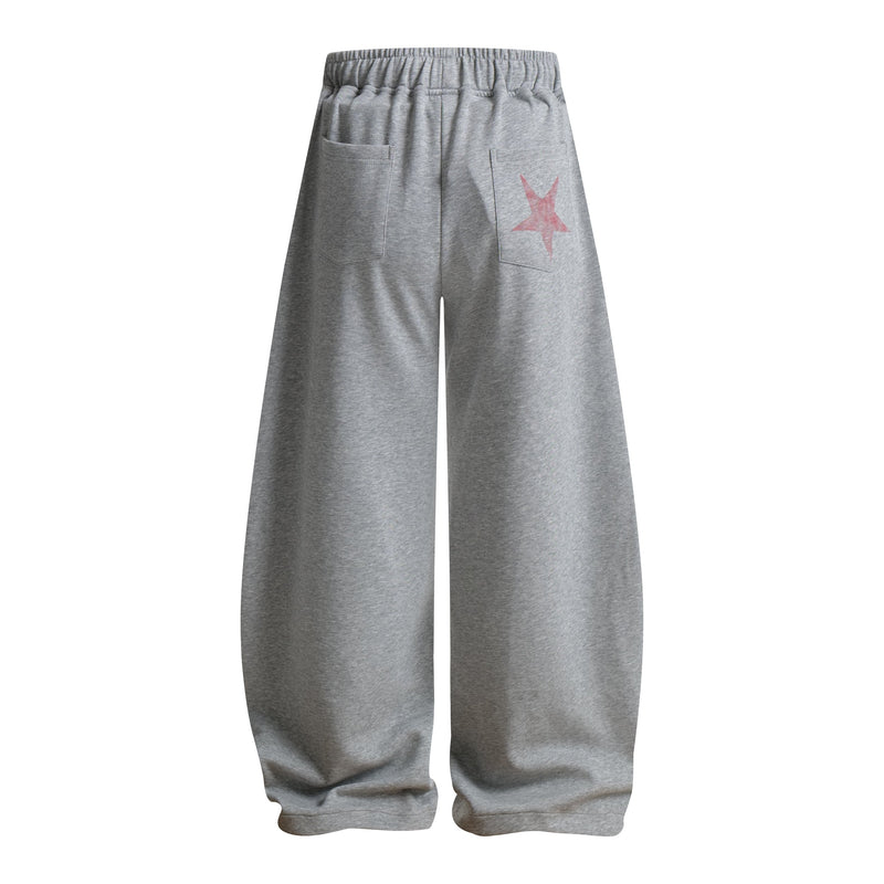 Fairfocus Star Print Wide-Leg Sweatpants | Vintage Streetwear