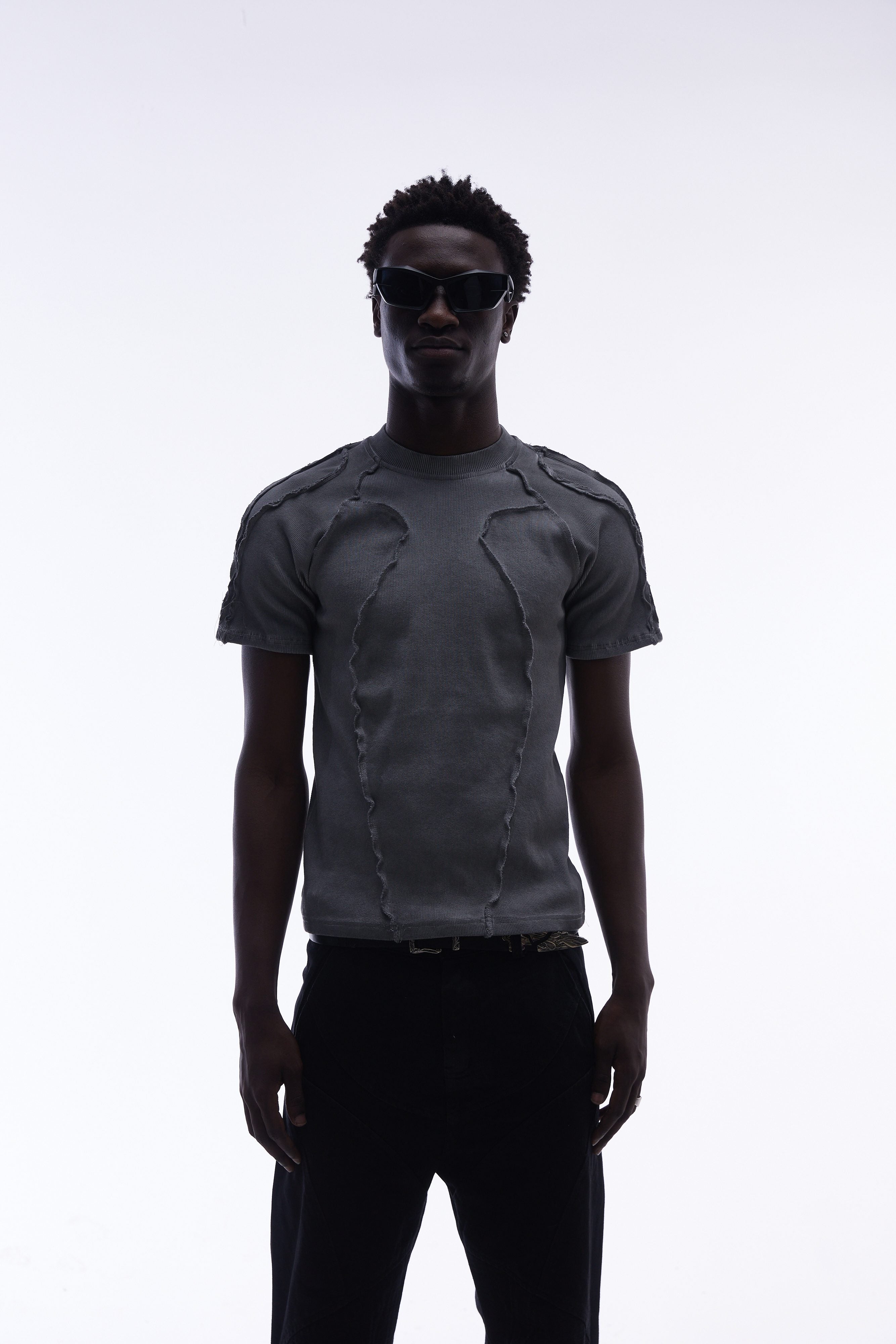 Omirad Raw Seam Compression Tee | Deconstructed Streetwear