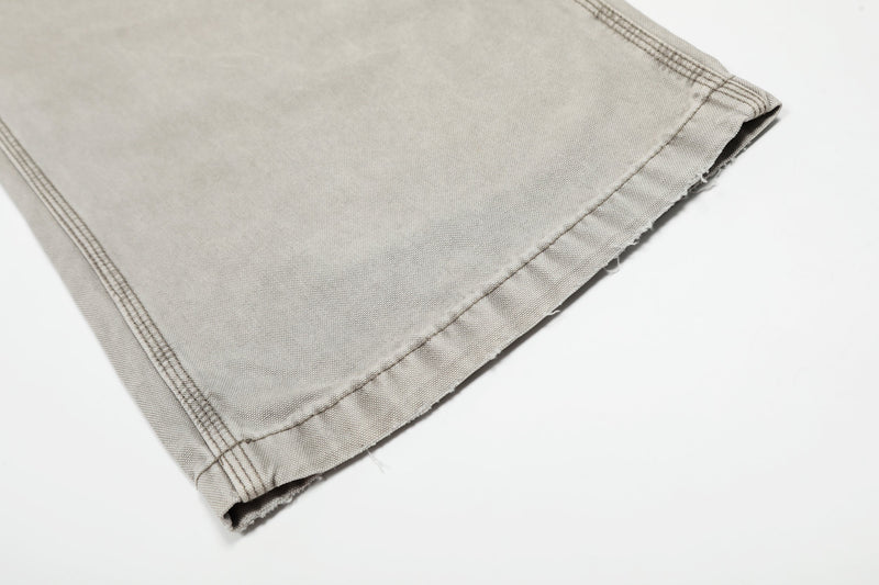Omirad Vintage Washed Cargo Wide-Leg Pants | 100% Cotton