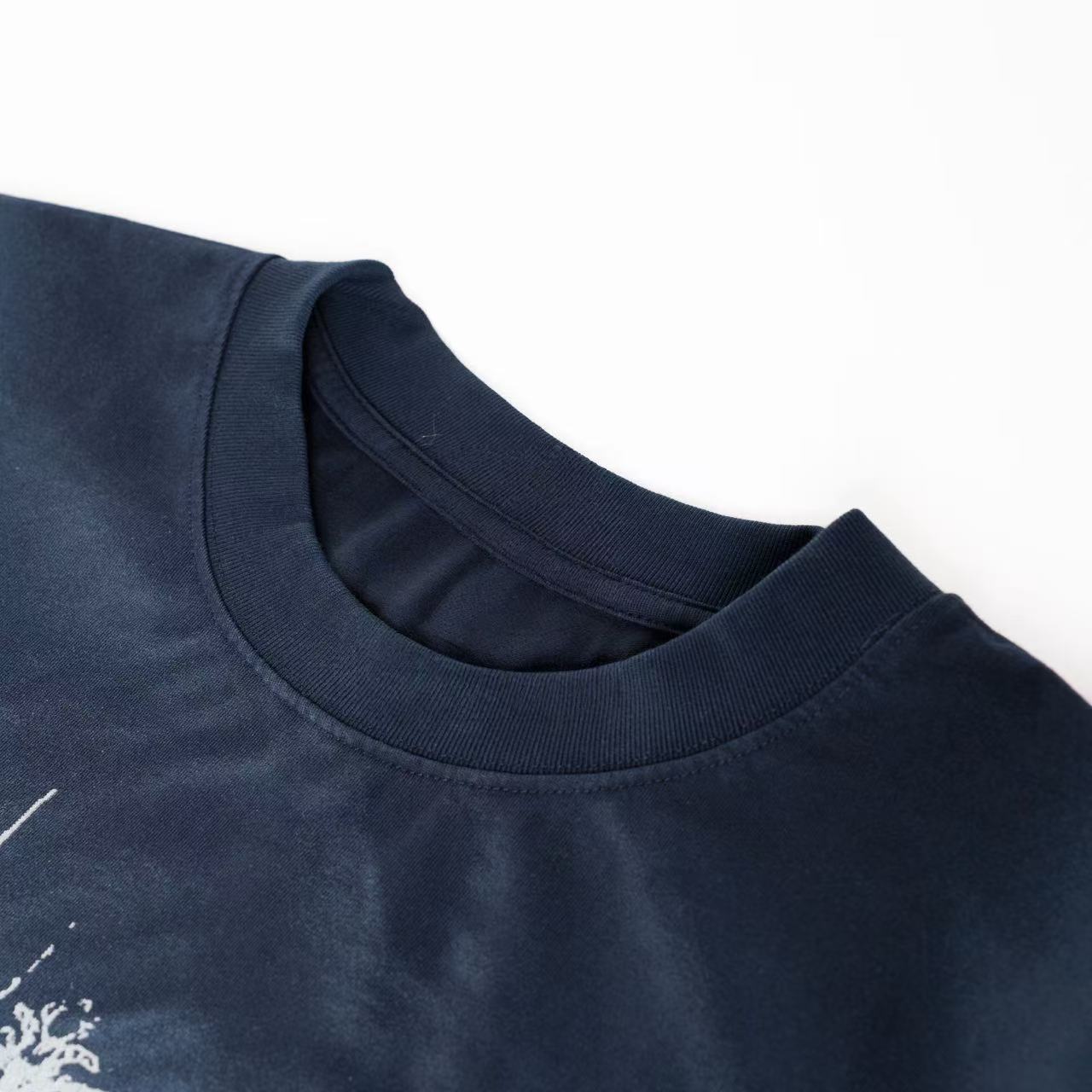 Omirad 74 Star Distressed Graphic Tee | Vintage Wash Streetwear
