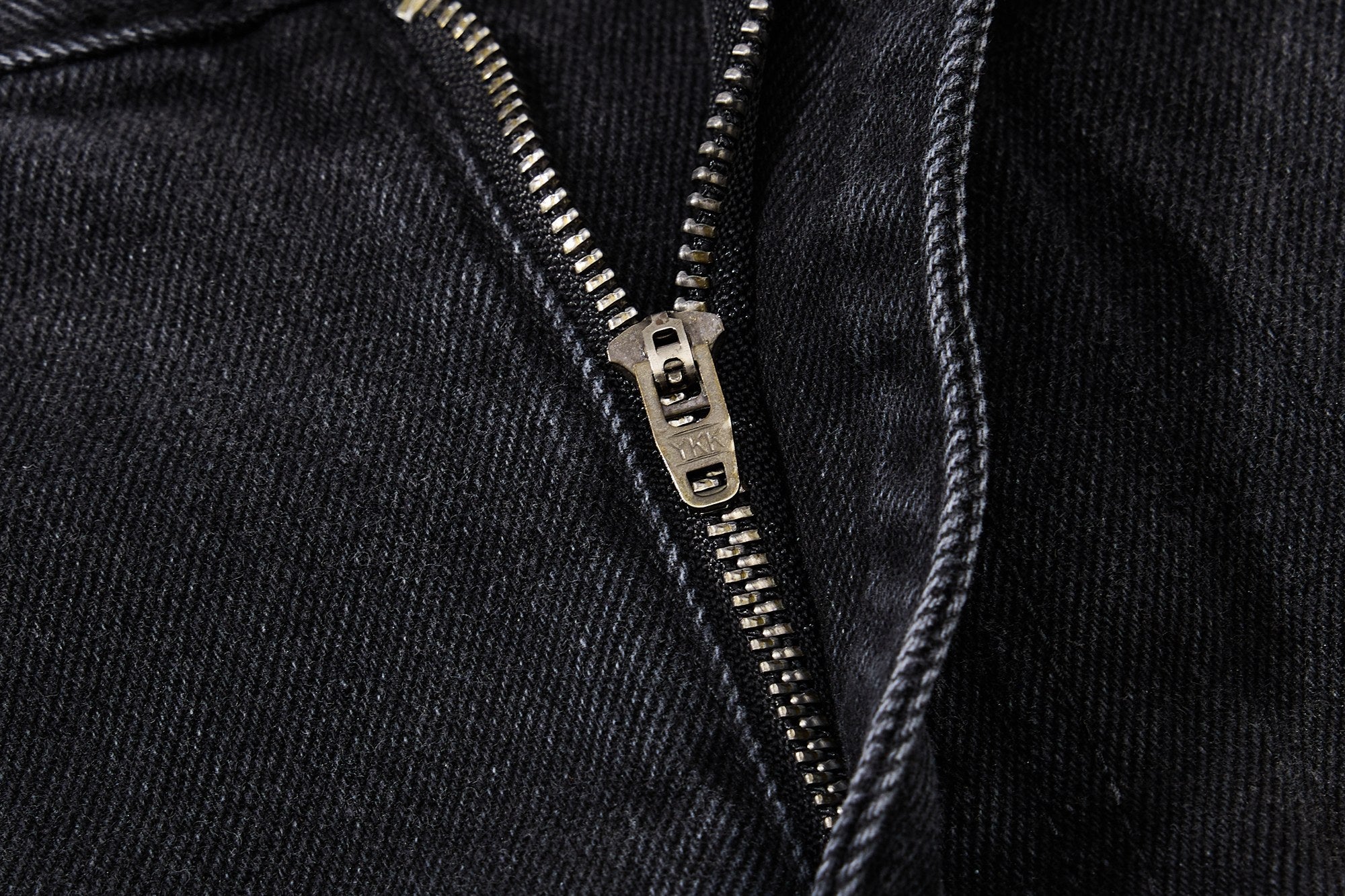 Graphic Panel Wide-Leg Denim Jeans | Vintage Black Streetwear