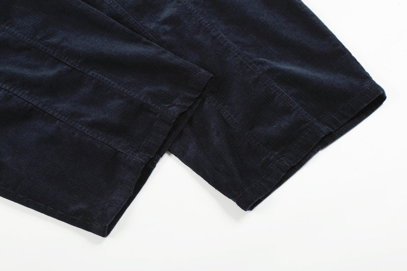 Omirad Wide-Leg Corduroy Pants | 100% Cotton Pleated Trousers