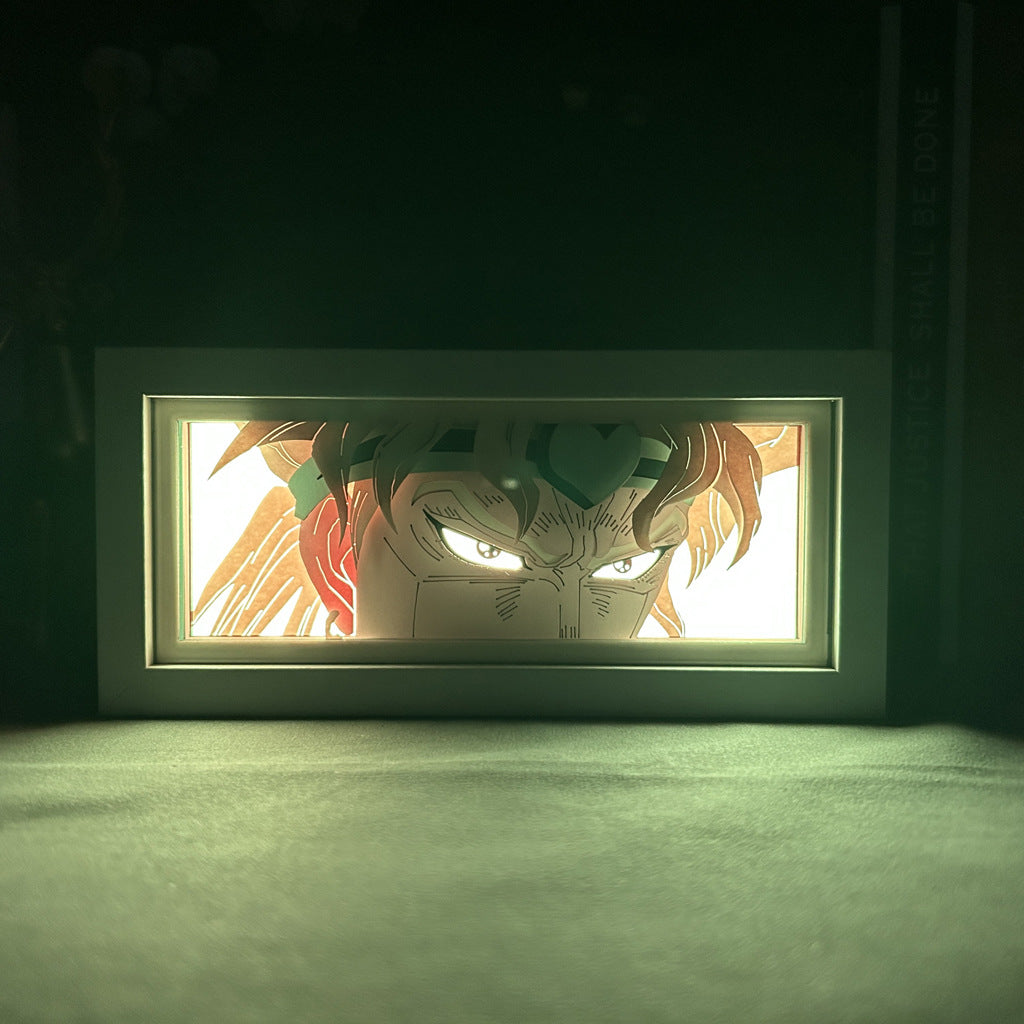 The JoJo’s Bizarre Adventure Anime Light Box—DIO 3D LED Lamp features an animated character&