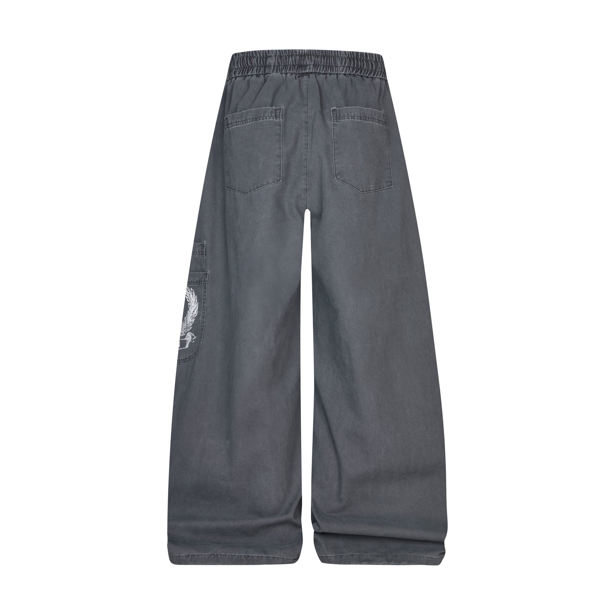 Omirad ROD Graphic Wide-Leg Pants | Vintage Washed Streetwear