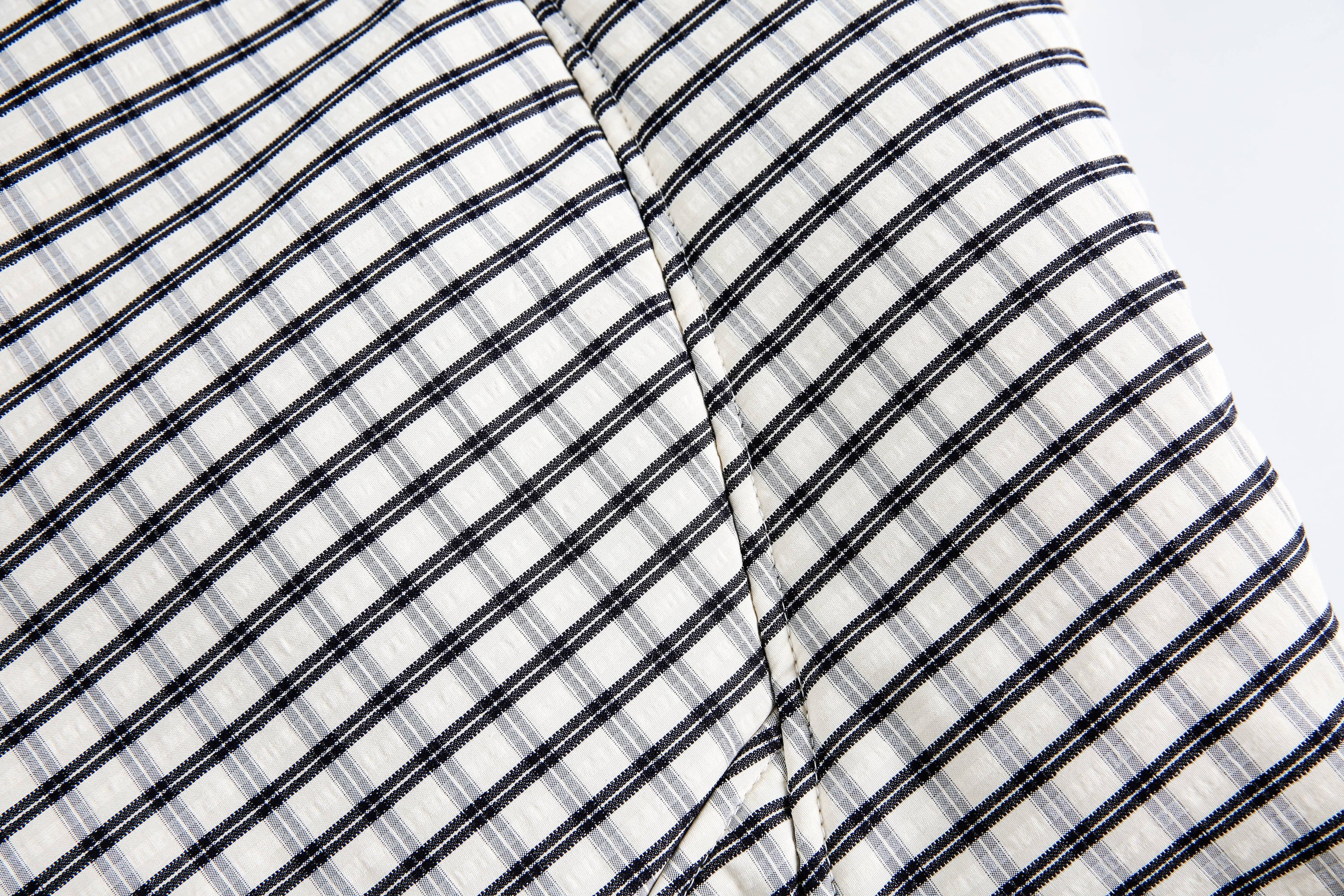 Checkered Faux-Fur Lined Oversized Jacket | SEAKOFF