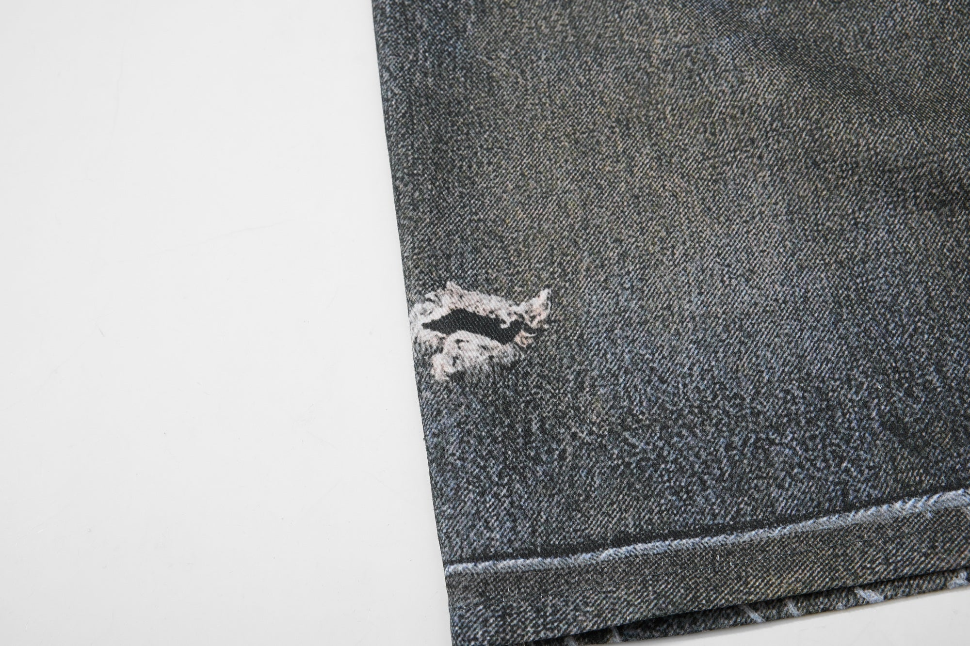 Layered Punk Denim Jorts | Wide-Leg Y2K Streetwear Shorts