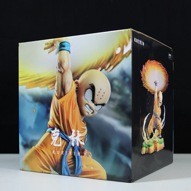 Dragon Ball Z Krillin Acción Figura - Pose de ataque de energía, 25 cm de altura, 1 kg, figura coleccionable