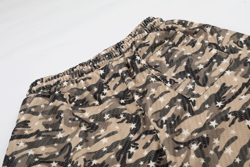 Omirad Desert Camo Star Wide-Leg Sweatpants | Y2K Streetwear