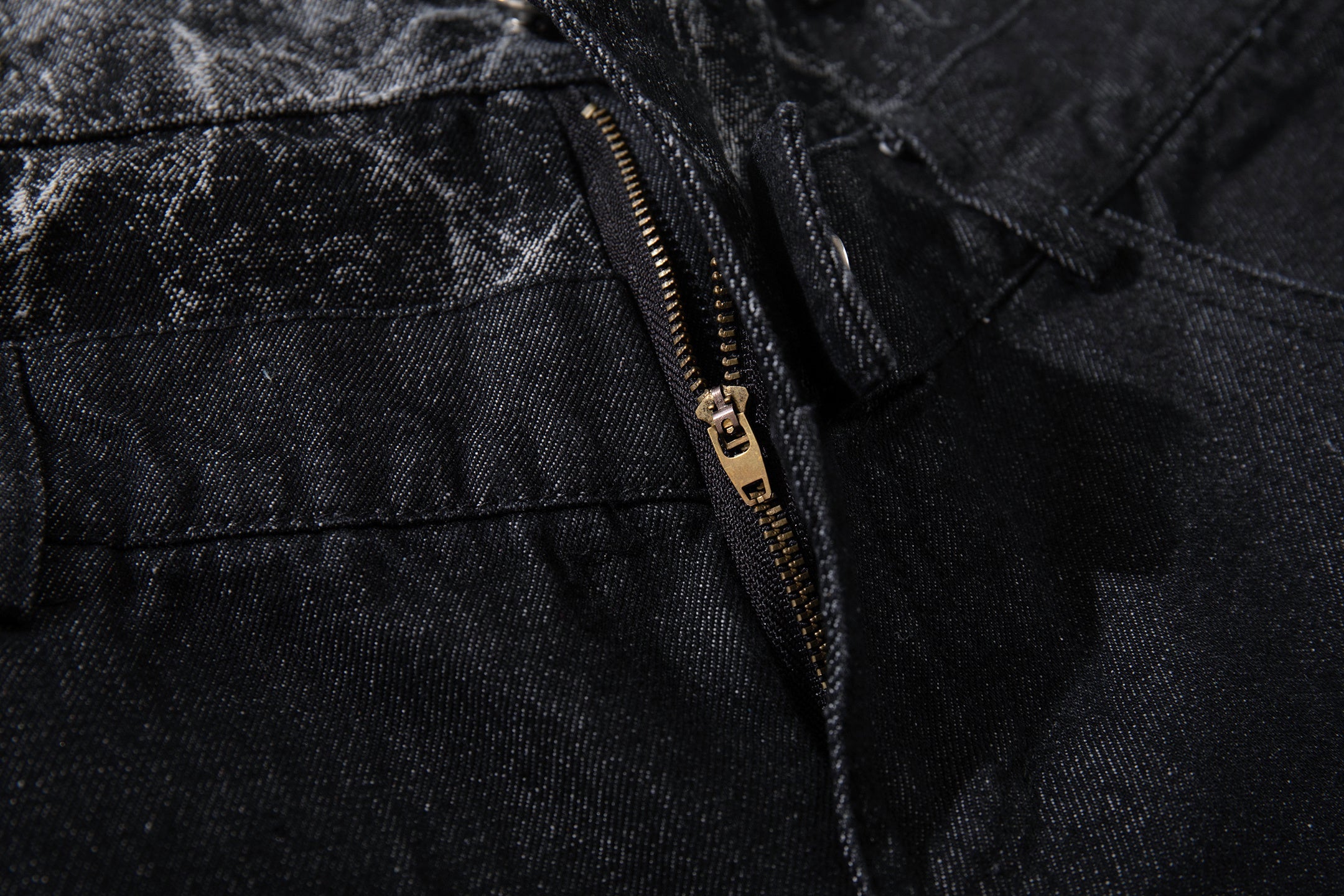 Omirad Cracked Panel Wide-Leg Denim Pants | Streetwear