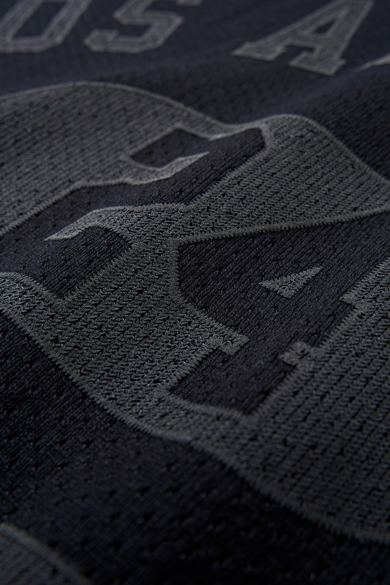 Los Angeles 24 Respect V-Neck Tee | Streetwear Mesh T-Shirt