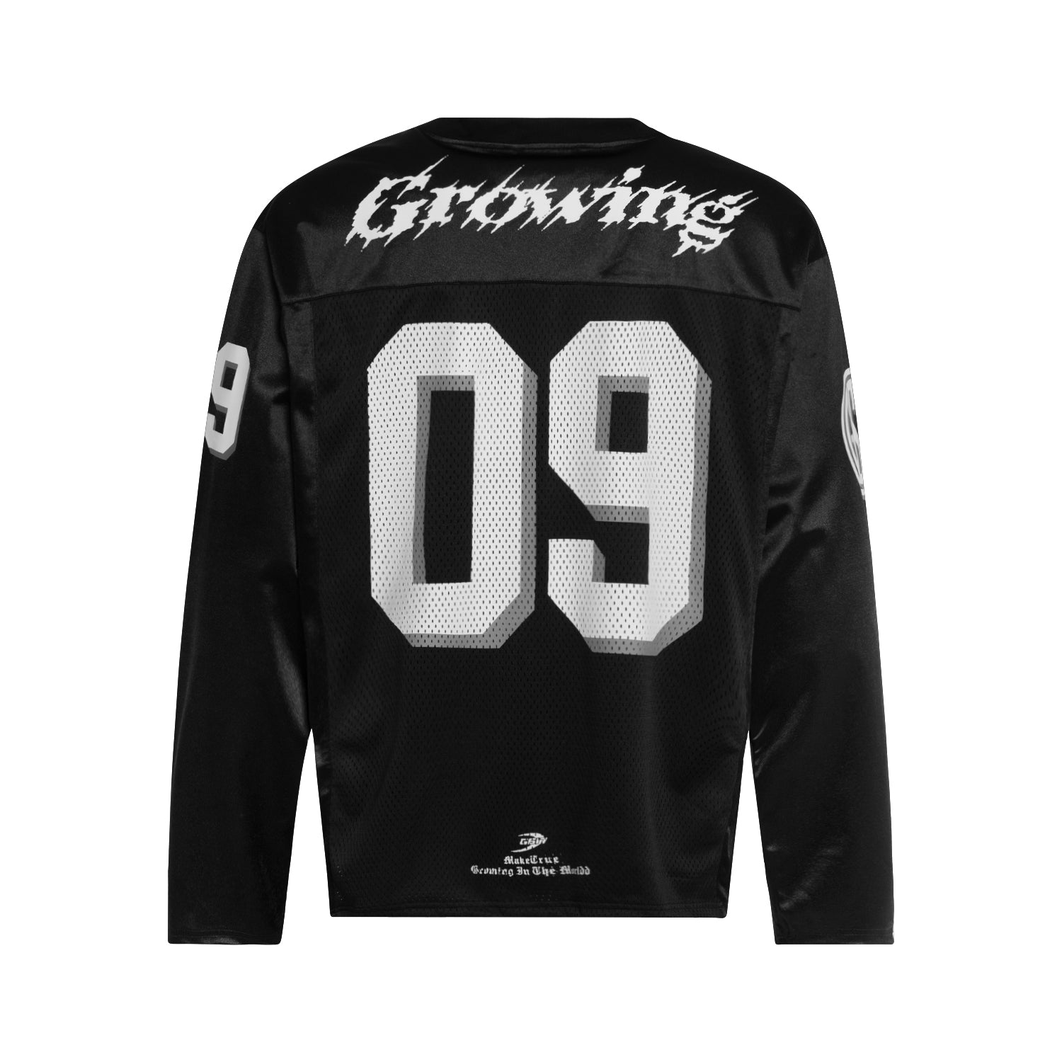 Omirad Black Gothic Mesh Jersey | Number 09 Streetwear