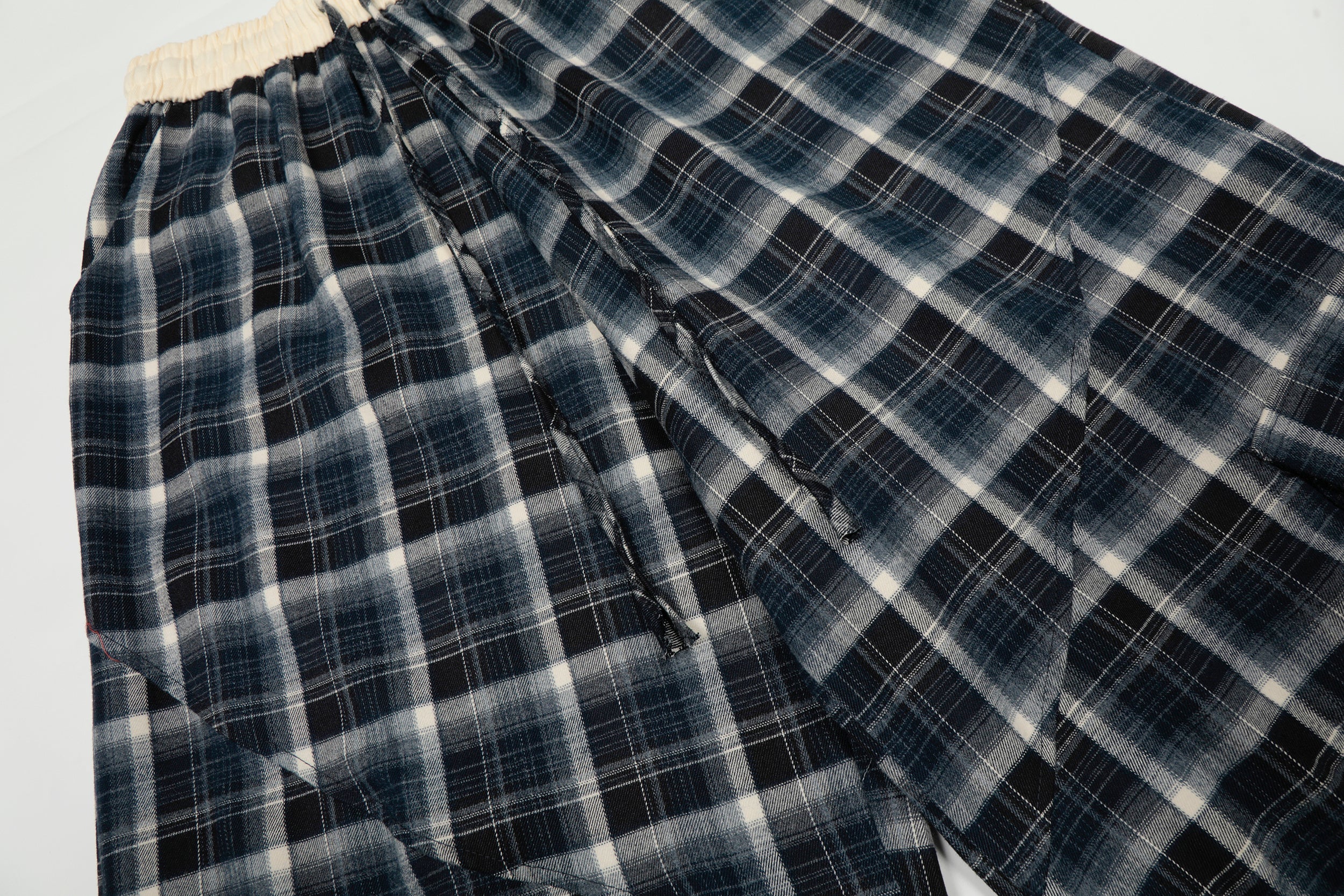 Plaid Cargo Wide-Leg Pants | Patchwork Streetwear Trousers