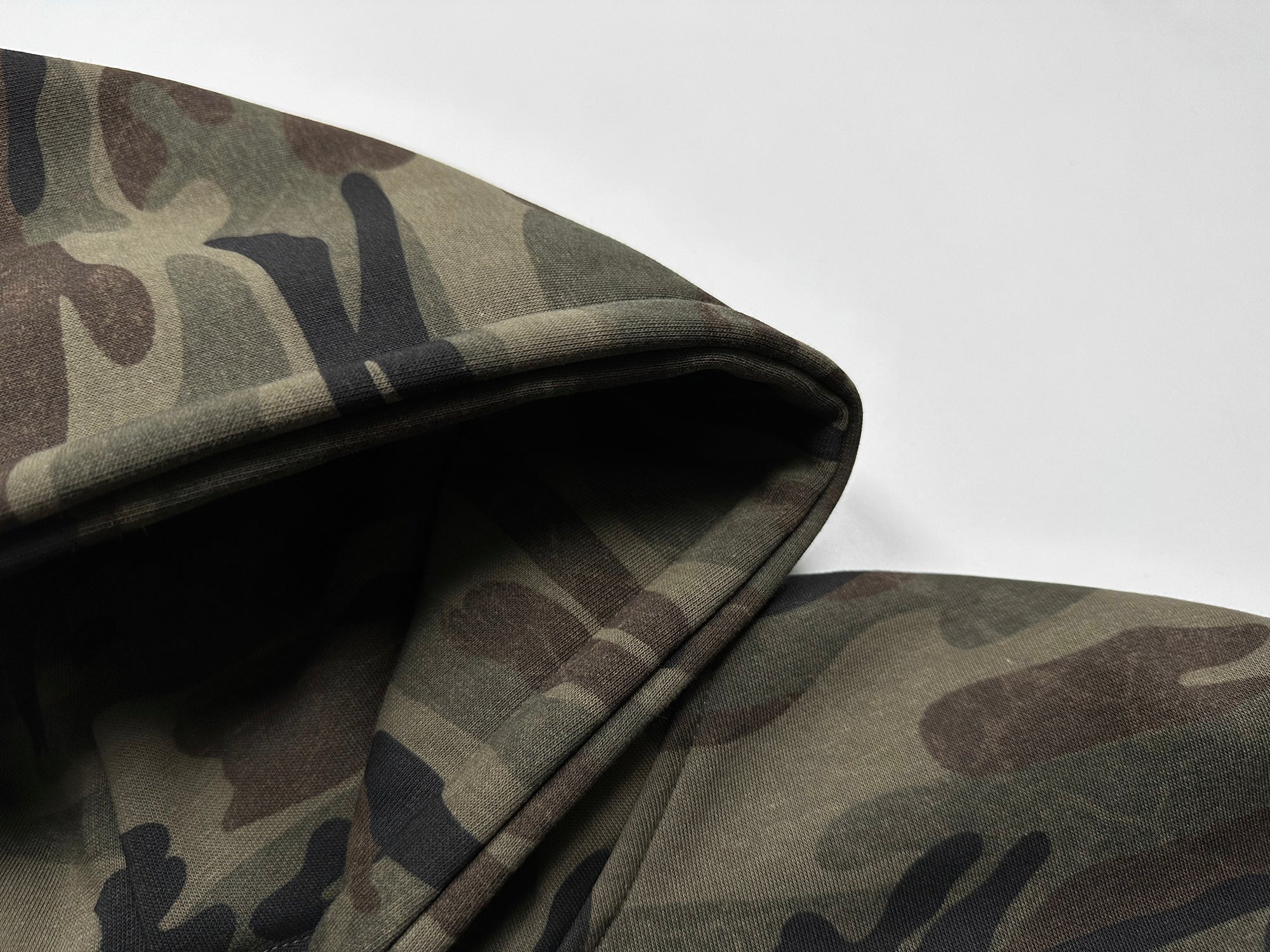 Camo Varsity Zip Hoodie | Military Print Streetwear